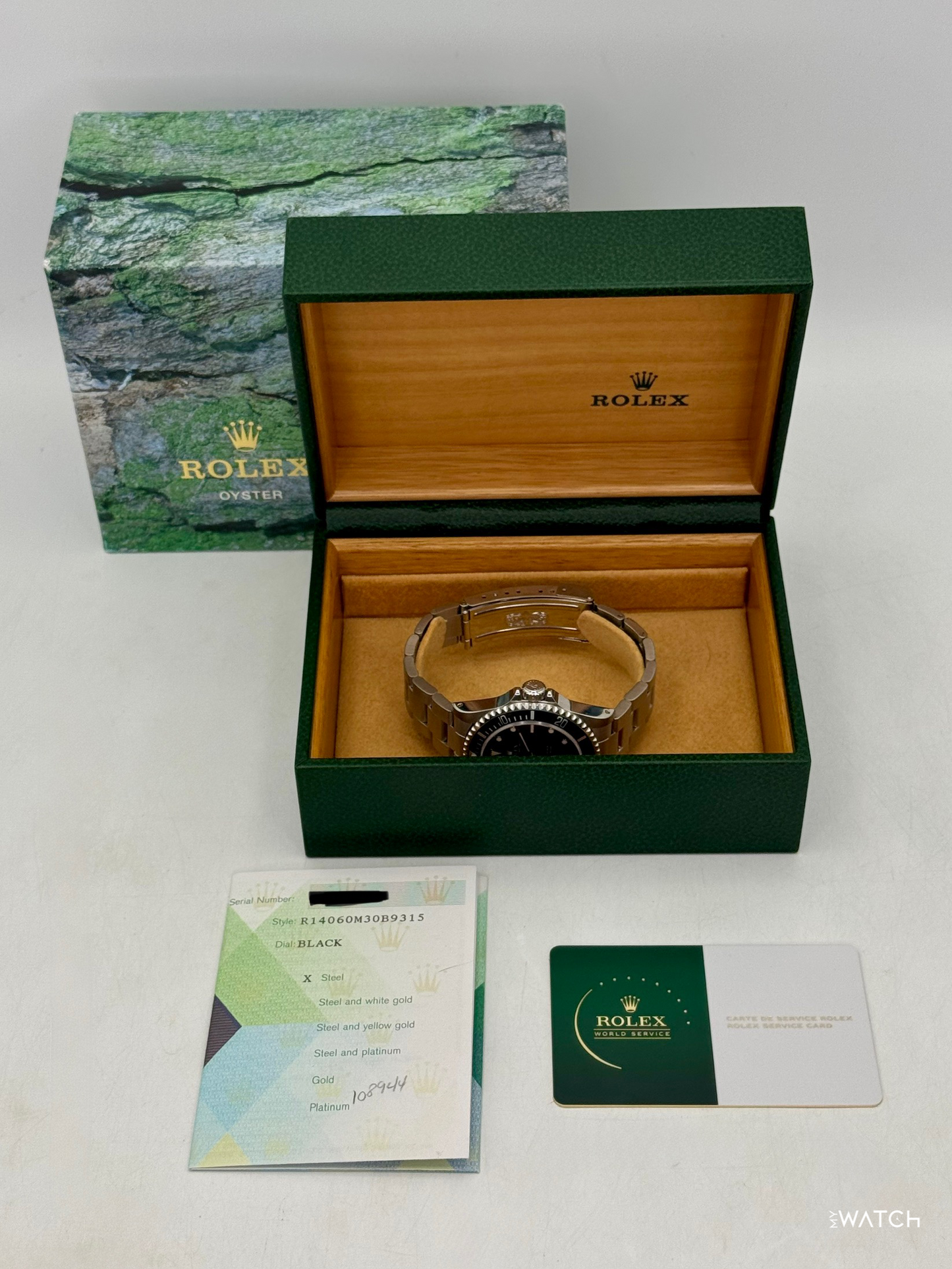 2006 Rolex Submariner 40mm 14060M Stainless Steel Two-Liner Black Dial - MyWatchLLC