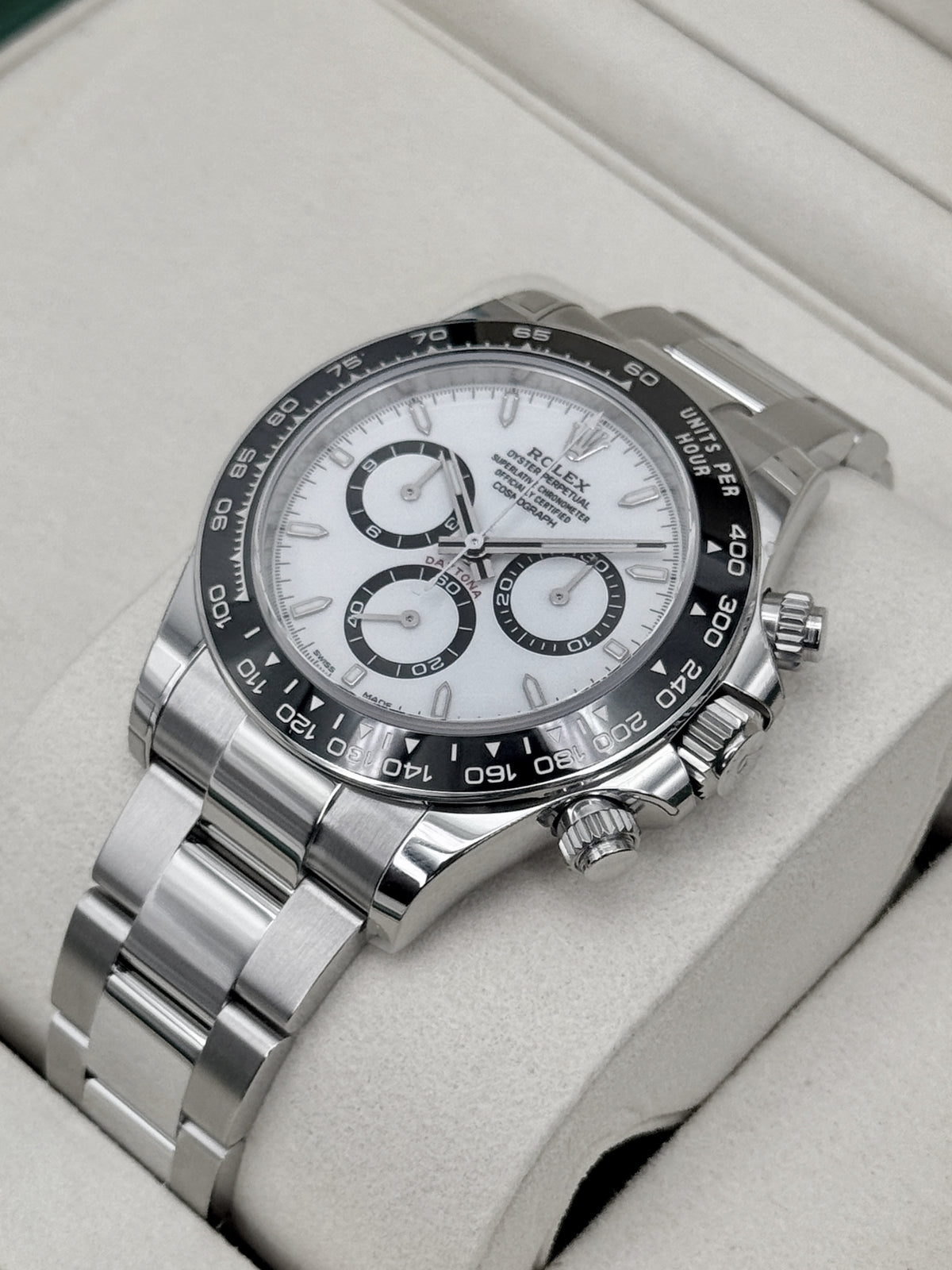 NEW 2026 Rolex Daytona 40mm 126500LN Stainless Steel Panda Dial (NEW STYLE CARD)