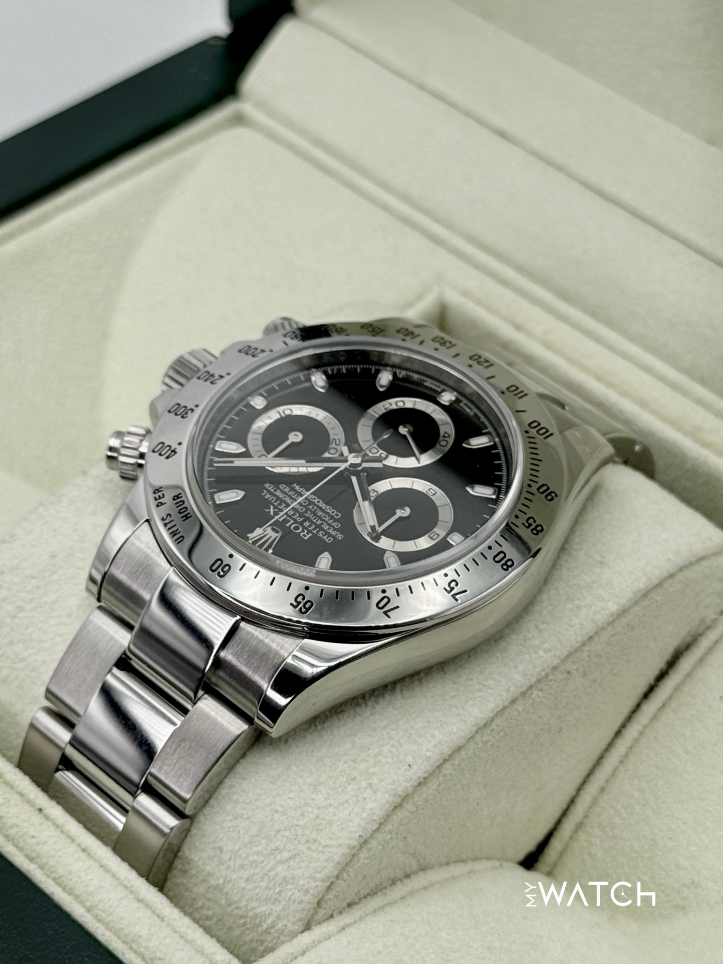 2013 Rolex Daytona 40mm 116520 Stainless Steel Black APH Dial