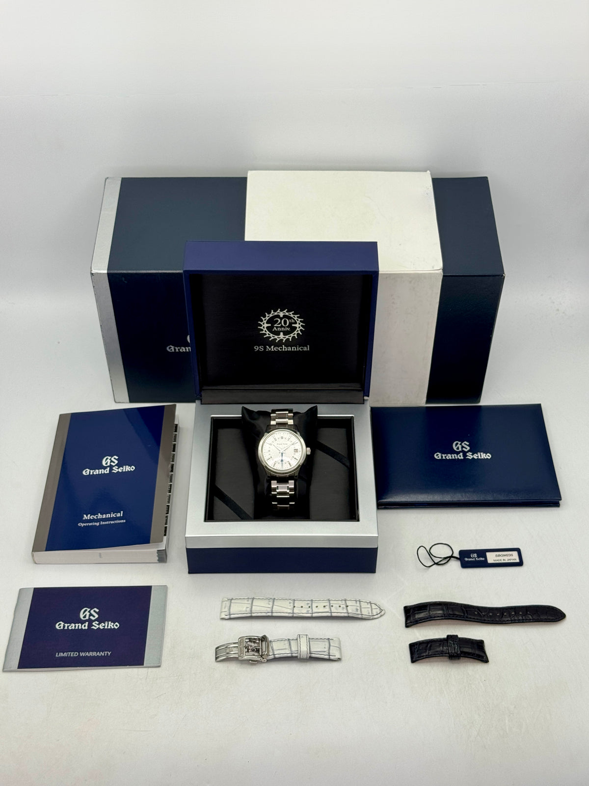 2018 Grand Seiko Elegance Collection 39mm SBGM235 Stainless Steel Silver Dial