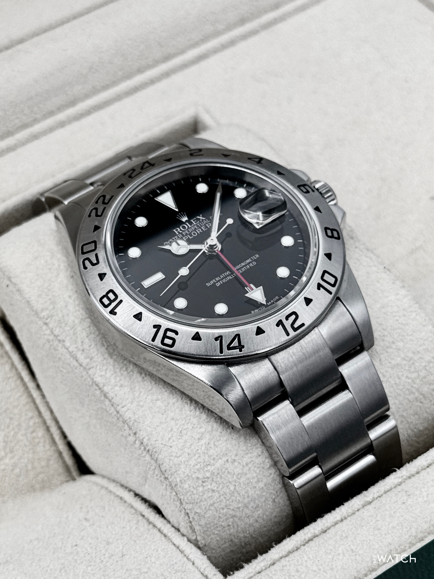 Rolex Explorer II 40mm 16570 Stainless Steel Black Dial - MyWatchLLC