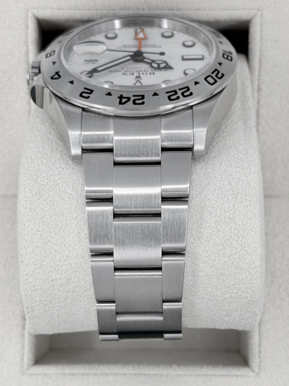 2024 Rolex Explorer II 42mm 226570 Stainless Steel Polar White Dial