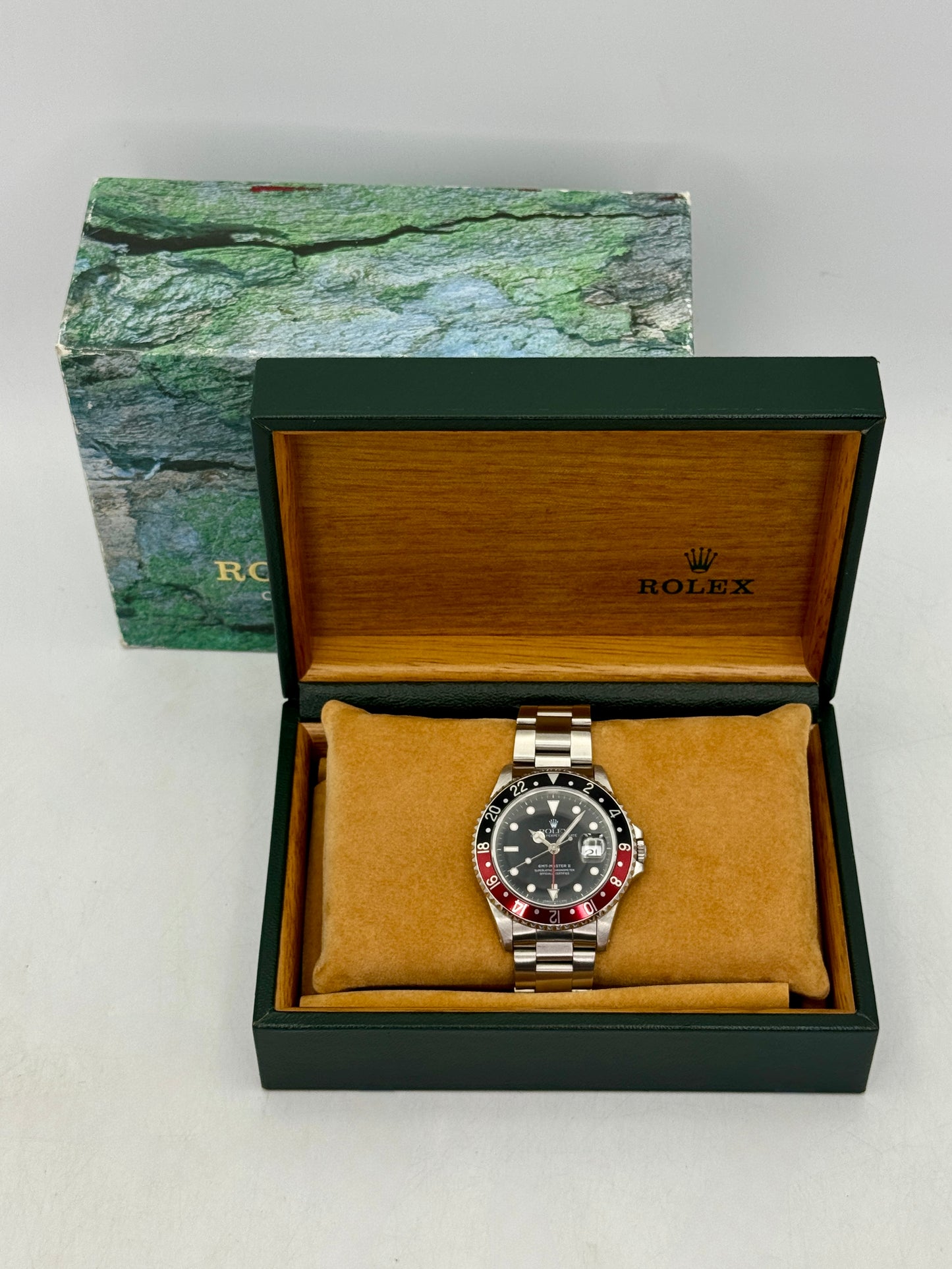 1991 Rolex GMT Master II "Coke" 40mm 16710 Stainless Steel Oyster Black Dial