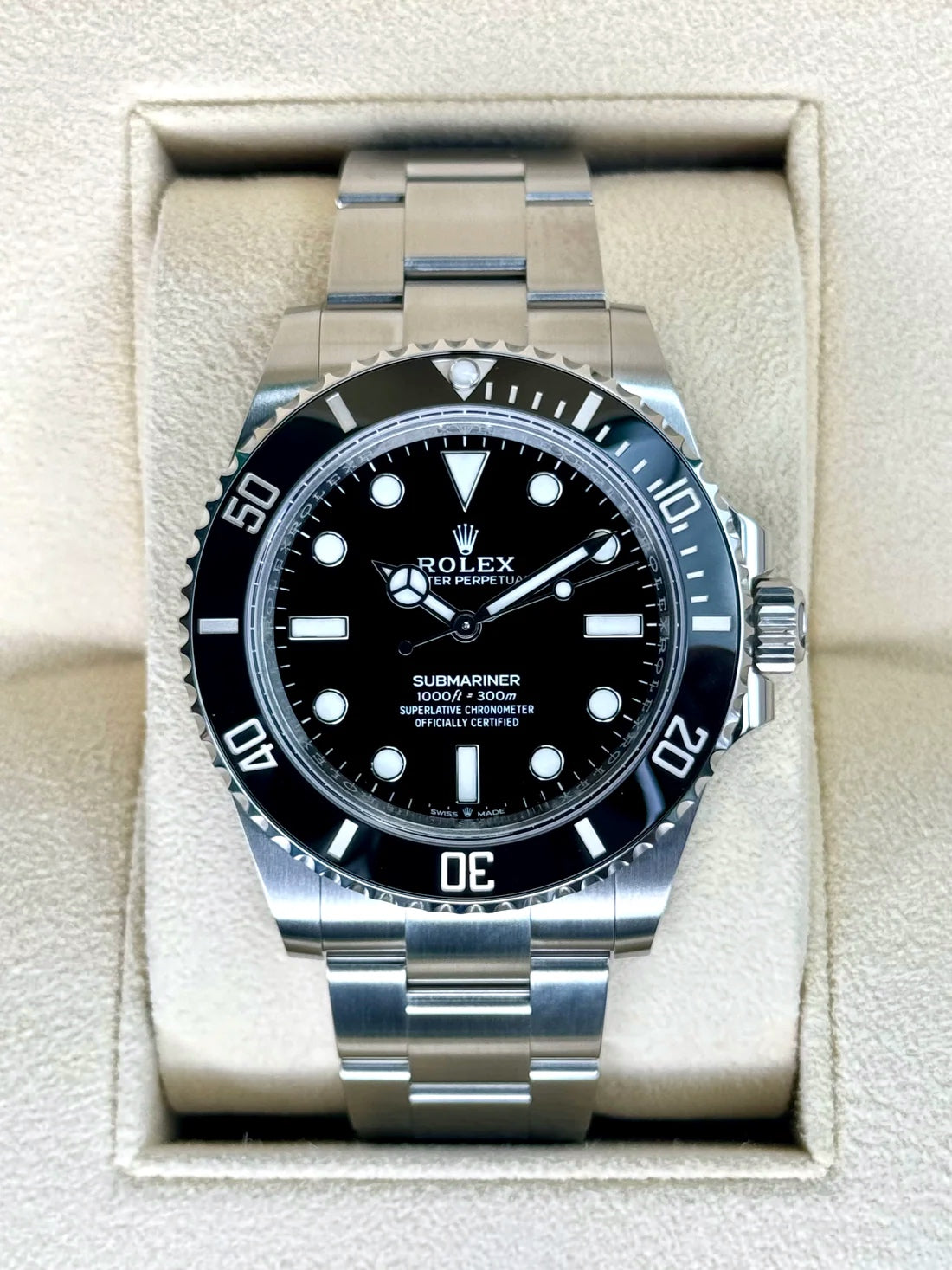 NEW 2024 Rolex Submariner 41mm 124060 Stainless Steel Black Dial