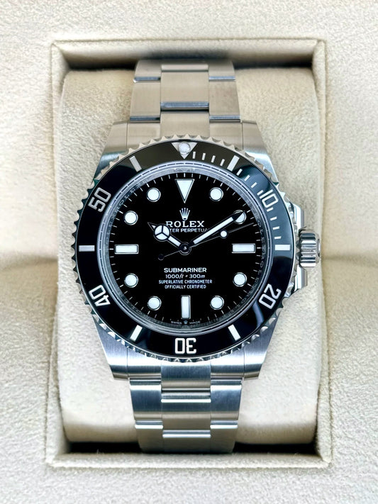 NEW 2024 Rolex Submariner 41mm 124060 Stainless Steel Black Dial