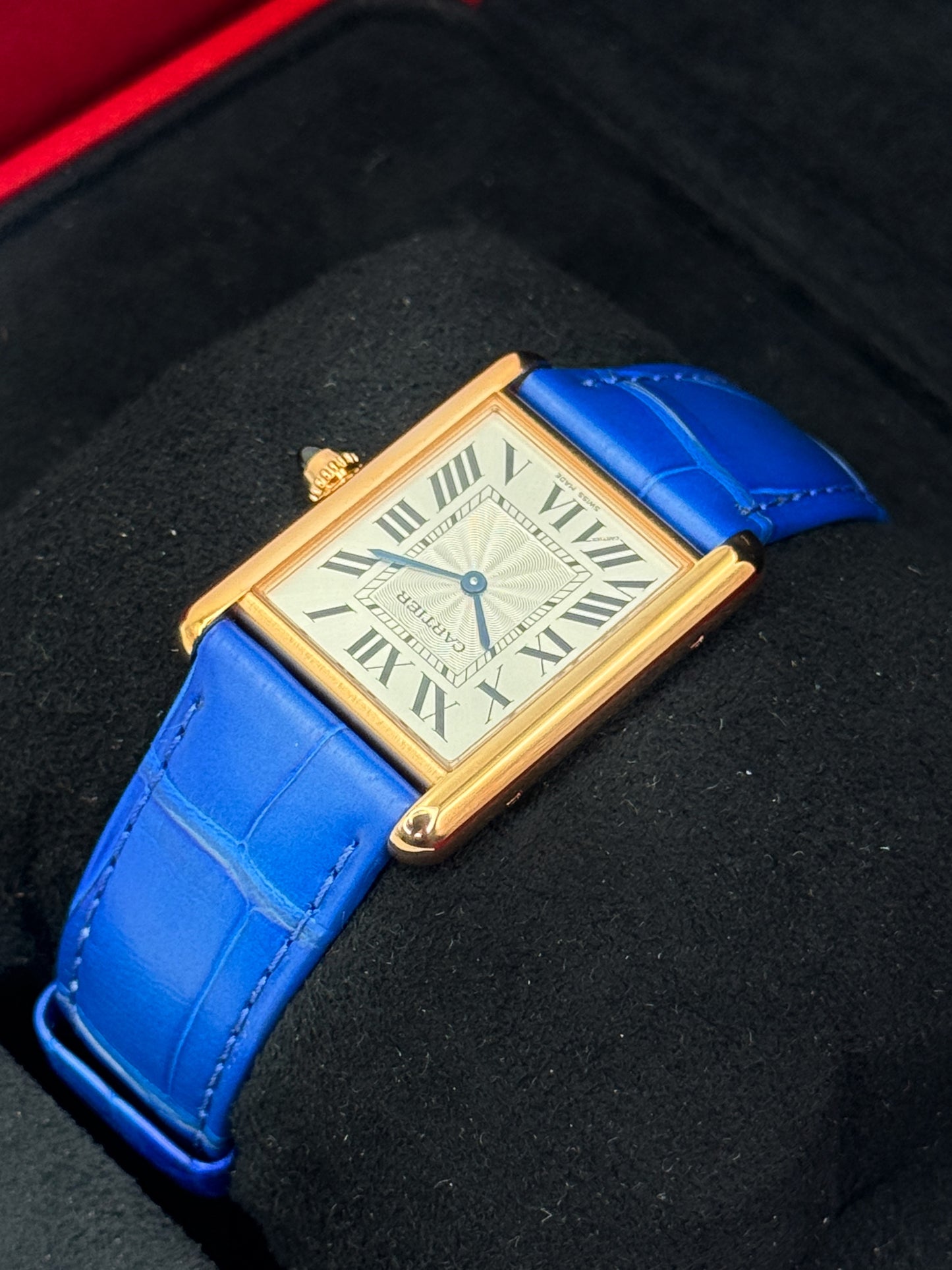 2023 Cartier Tank Louis Cartier Large 33.7mm WGTA0011 Rose Gold Silver Dial