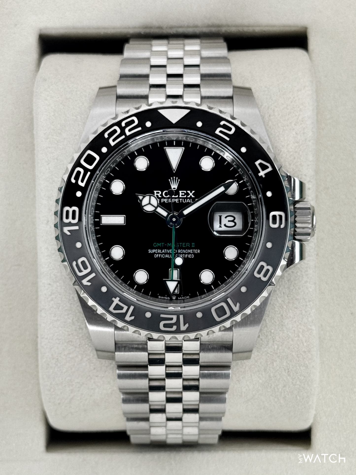 2026 Rolex GMT-Master II "Bruce Wayne" 40mm 126710GRNR Jubilee - MyWatchLLC