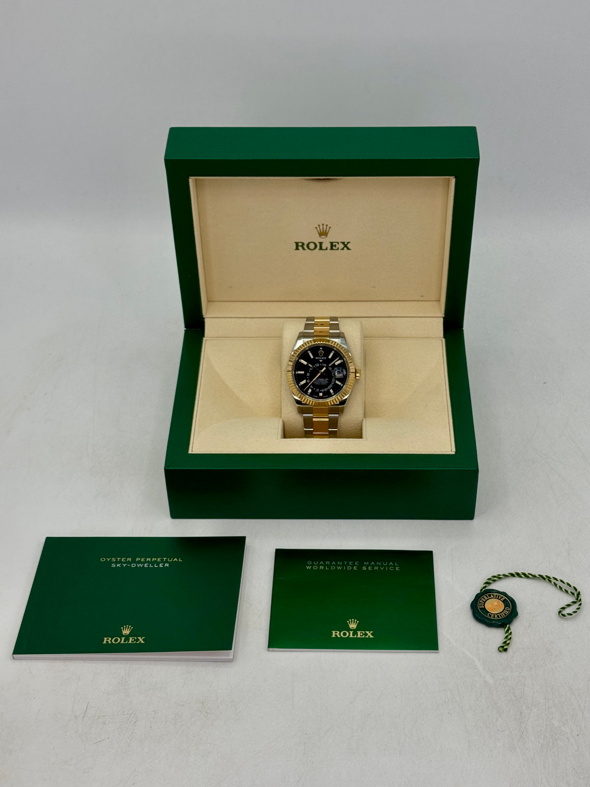 Rolex Sky-Dweller 42mm 326933 Two-Tone Oyster Black Dial