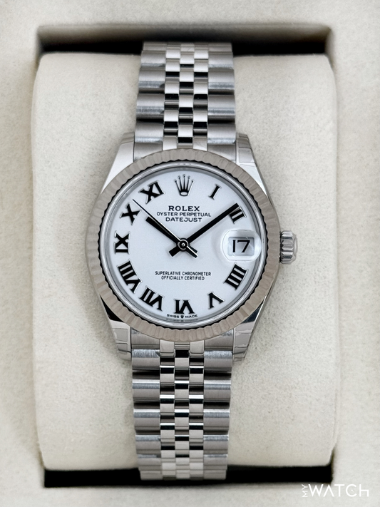 NEW 2025 Rolex Datejust 31mm 278274 Stainless Steel Jubilee White Dial