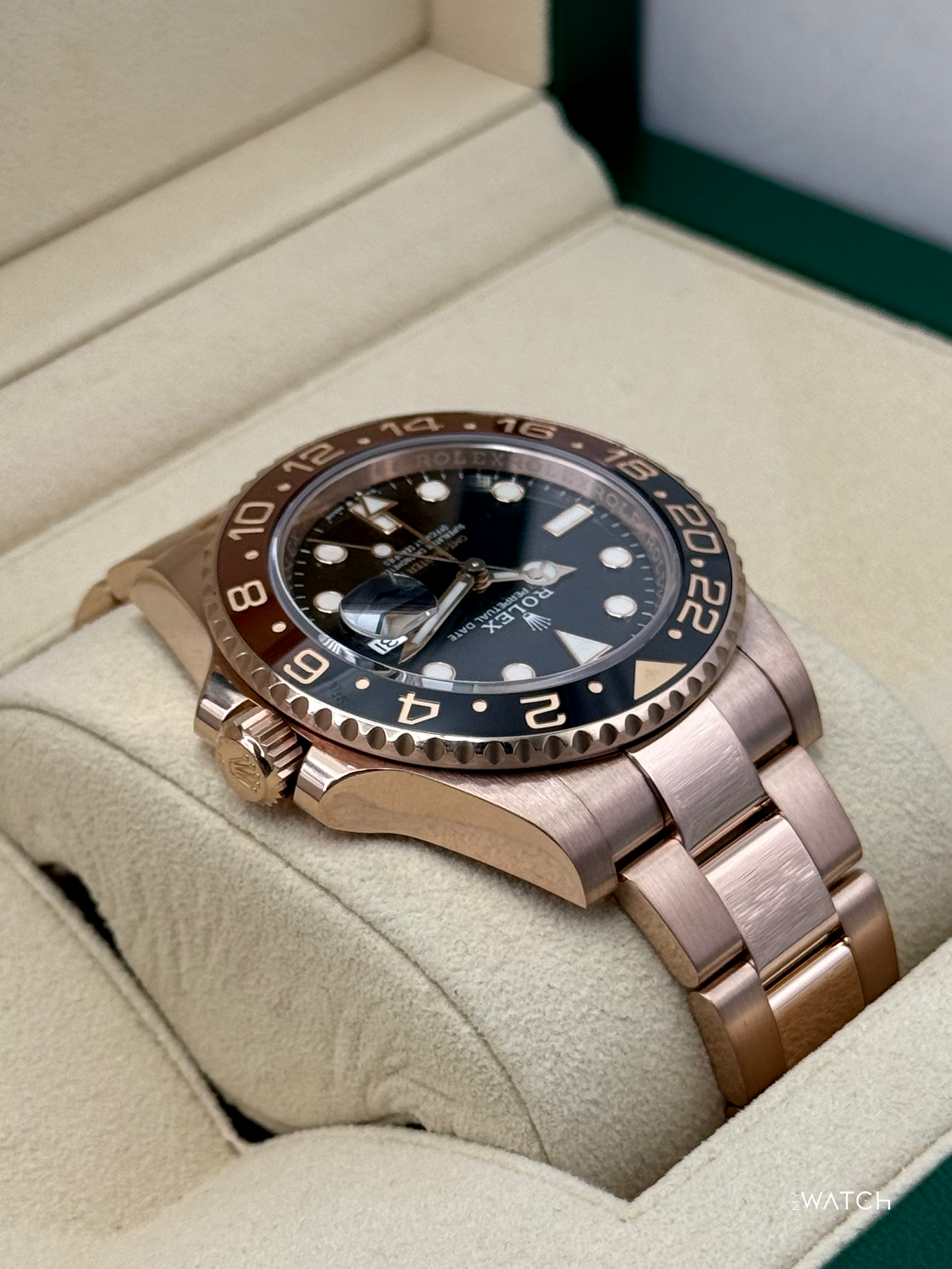 2021 Rolex GMT-Master II "Rootbeer" 40mm 126715CHNR Rose Gold