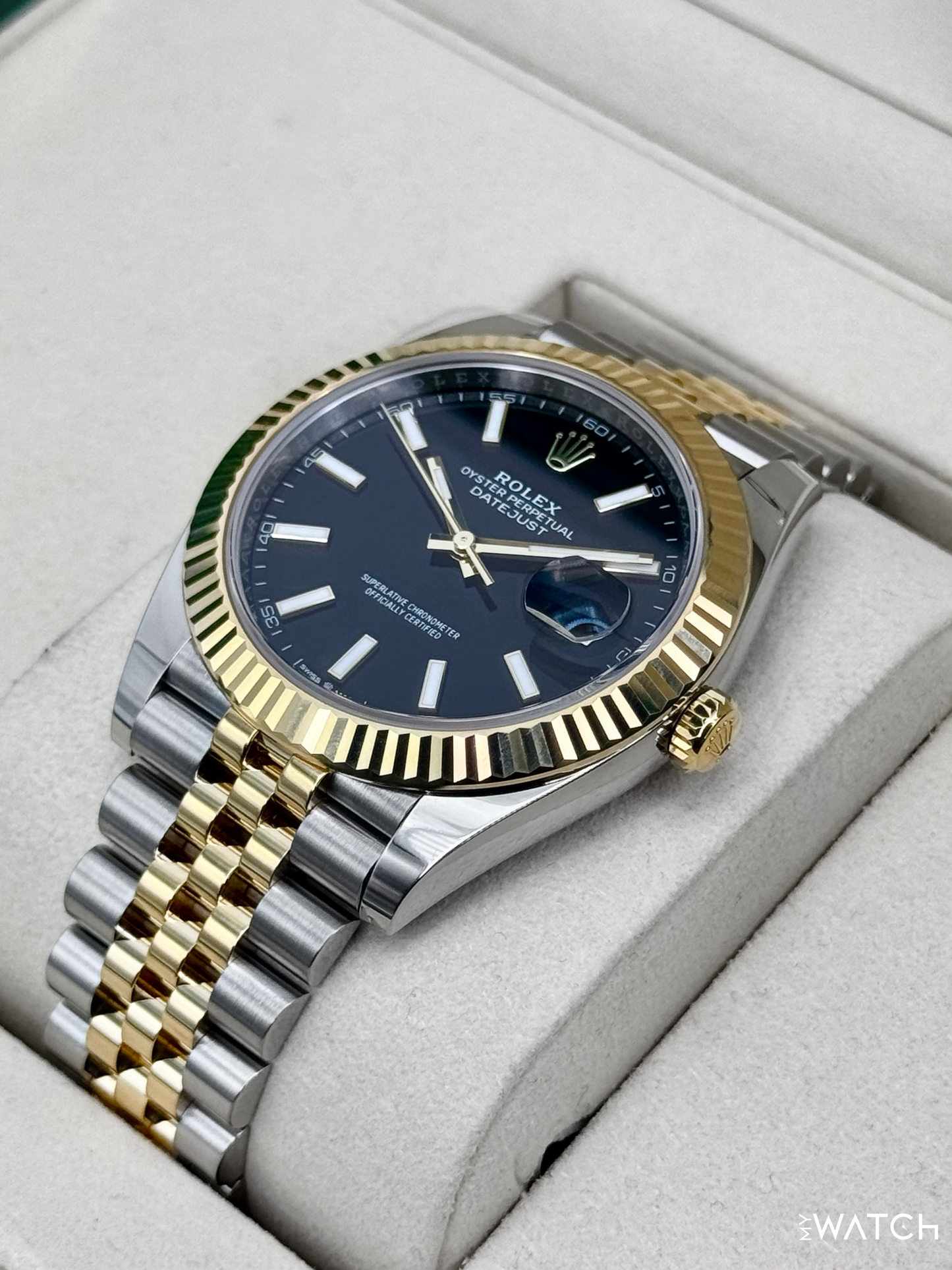 2025 Rolex Datejust 41mm 126333 Two-Tone Jubilee Black Dial - MyWatchLLC