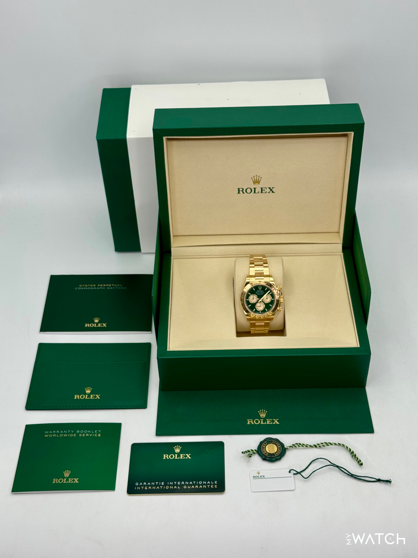 2025 Rolex Daytona "John Mayer" 40mm 126508 Yellow Gold Green Dial - MyWatchLLC
