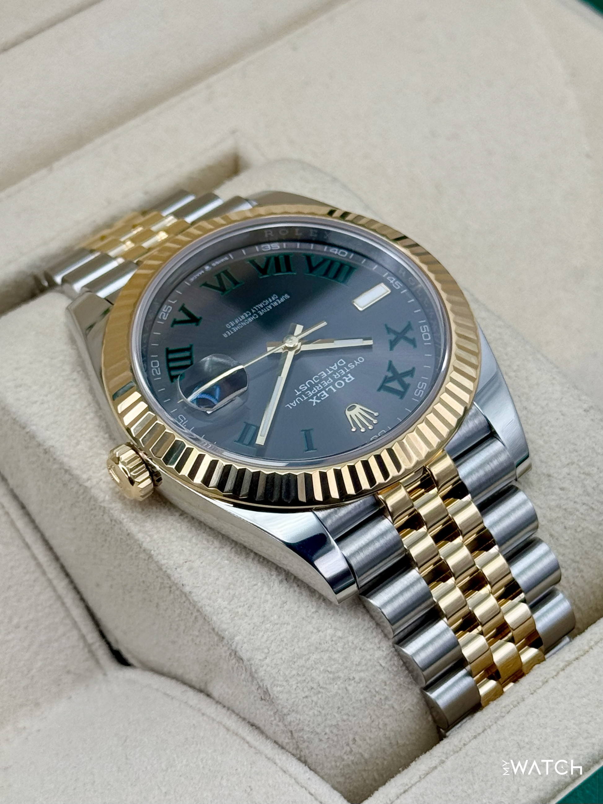 2020 Rolex Datejust 41mm 126333 Two-Tone Oyster Wimbledon Dial - MyWatchLLC