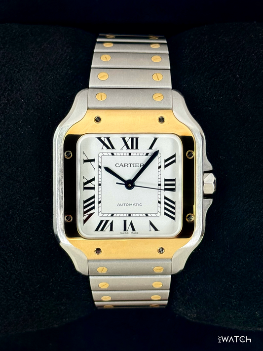 2020 Cartier Santos 35.1mm W2SA0007 Two-Tone White Dial - MyWatchLLC