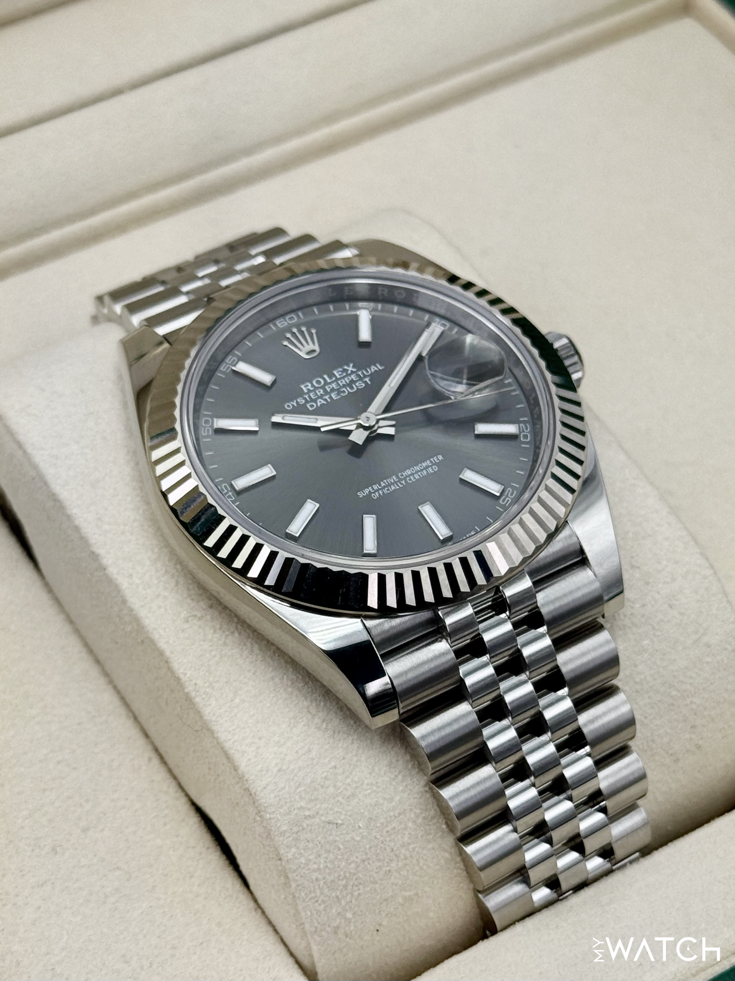 NEW 2025 Rolex Datejust 41mm 126334 Stainless Steel Jubilee Rhodium Dial