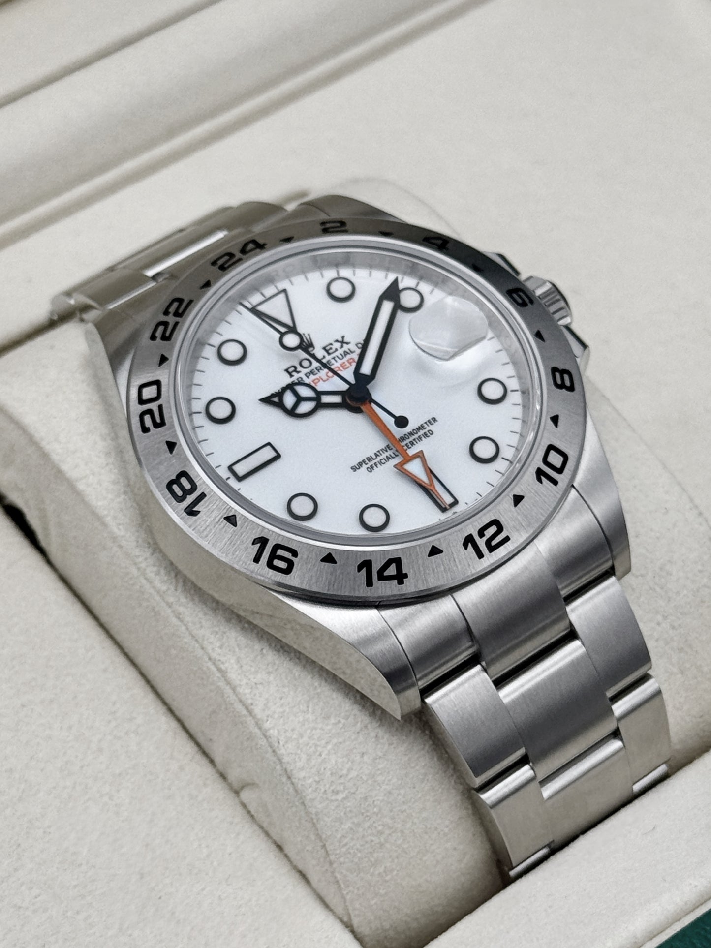 NEW 2026 Rolex Explorer II 42mm 226570 Stainless Steel Polar White Dial