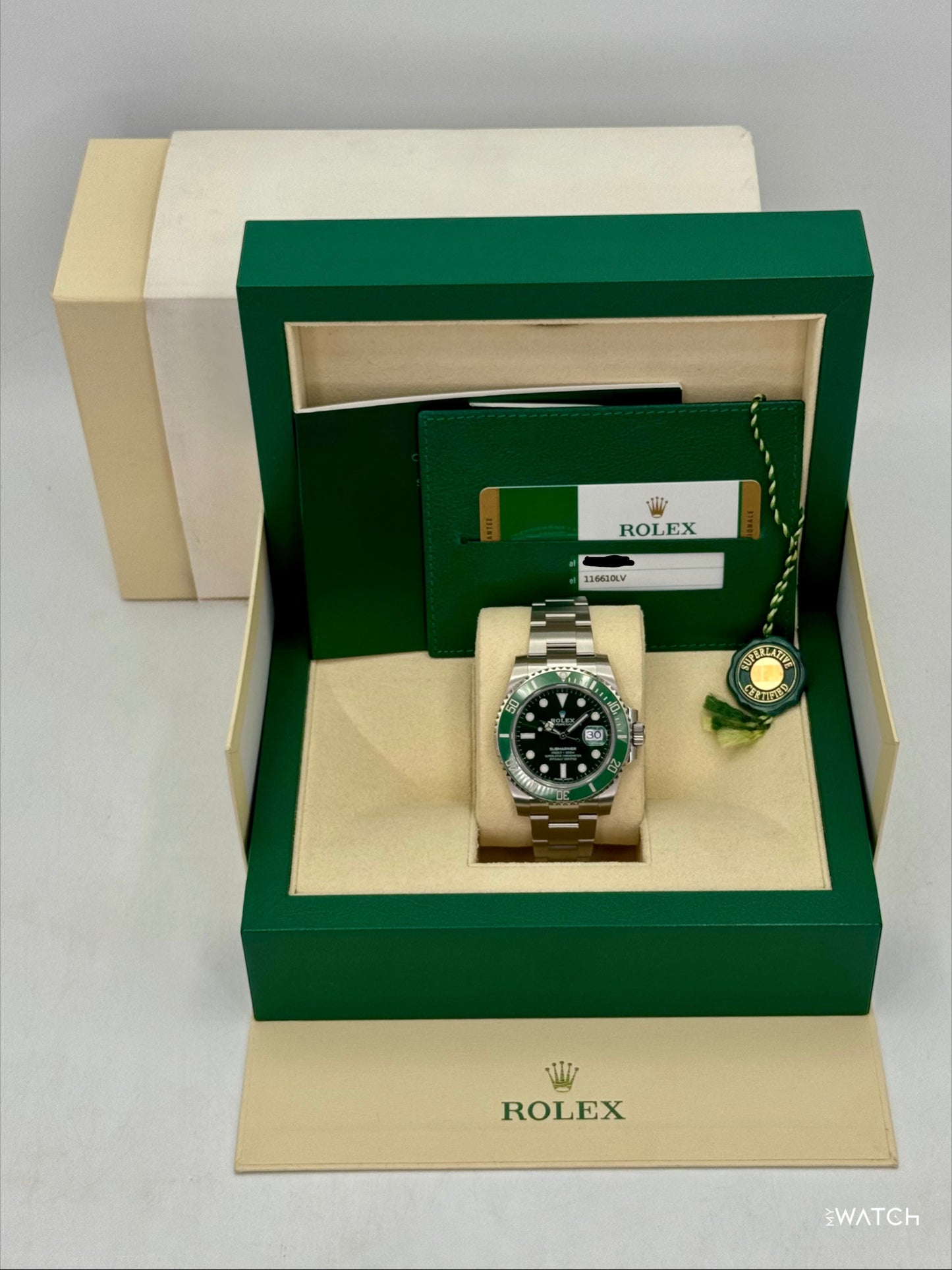 2019 Rolex Submariner “Hulk” 40mm 116610LV Green Dial - MyWatchLLC
