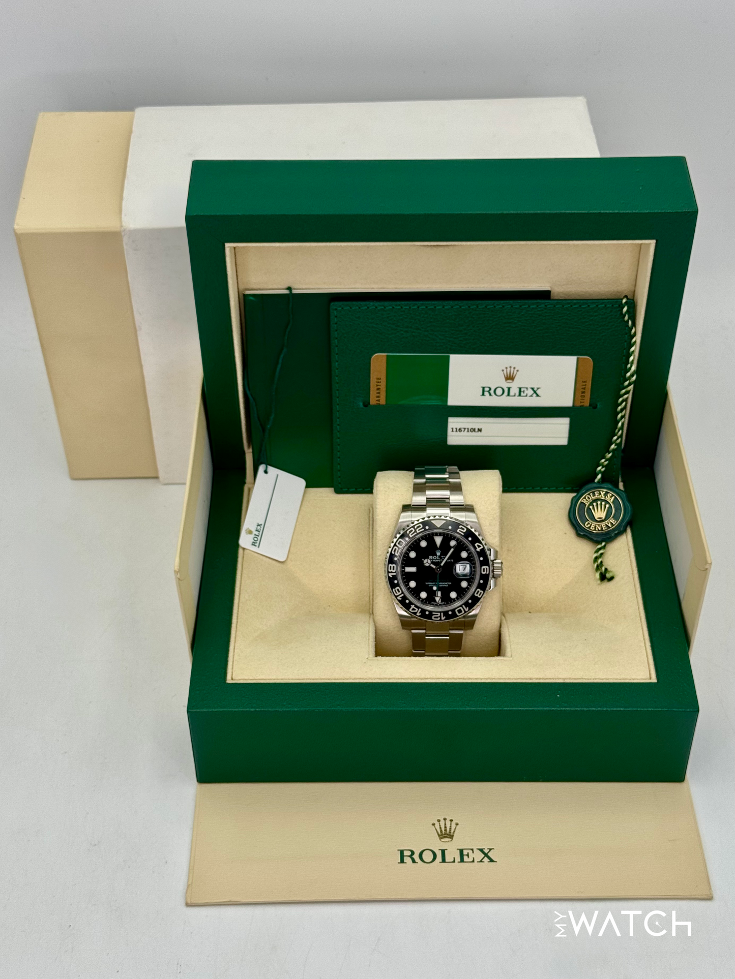 2018 Rolex GMT-Master II 40mm 116710LN Stainless Steel Black Dial