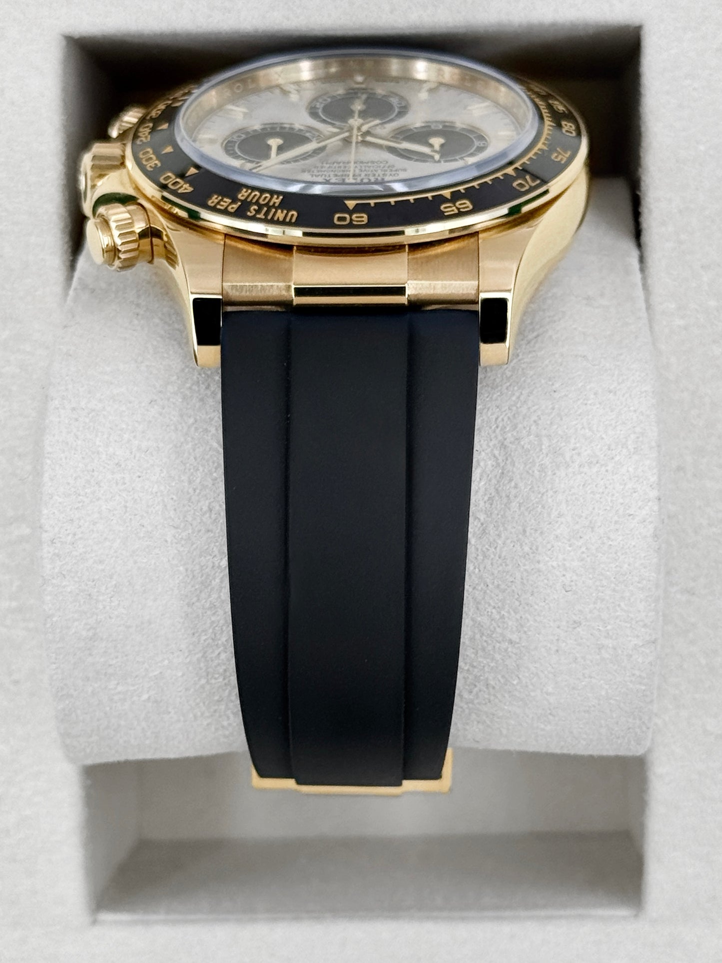 2025 Rolex Daytona 40mm 126518LN Yellow Gold Oysterflex Meteorite Dial