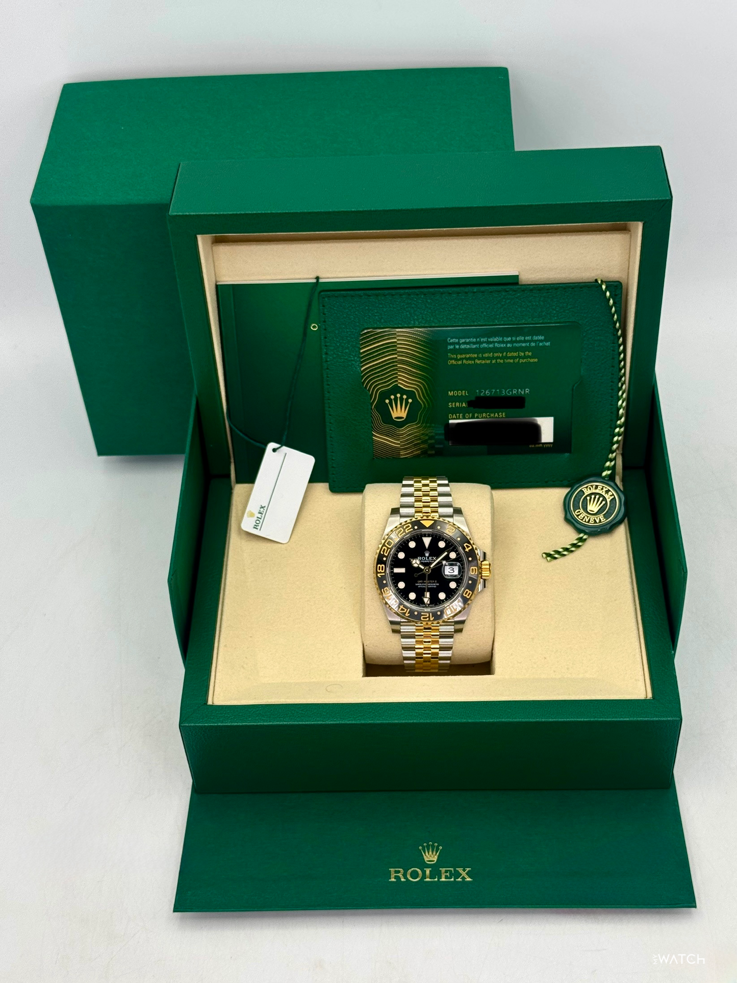 2025 Rolex GMT-Master II 40mm 126713GRNR Two-Tone Jubilee