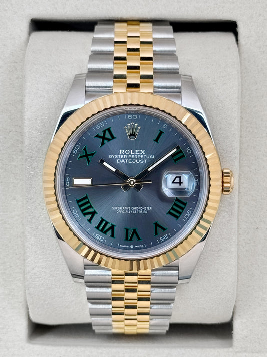 NEW 2026 Rolex Datejust 41mm 126333 Two-Tone Jubilee Wimbledon Dial