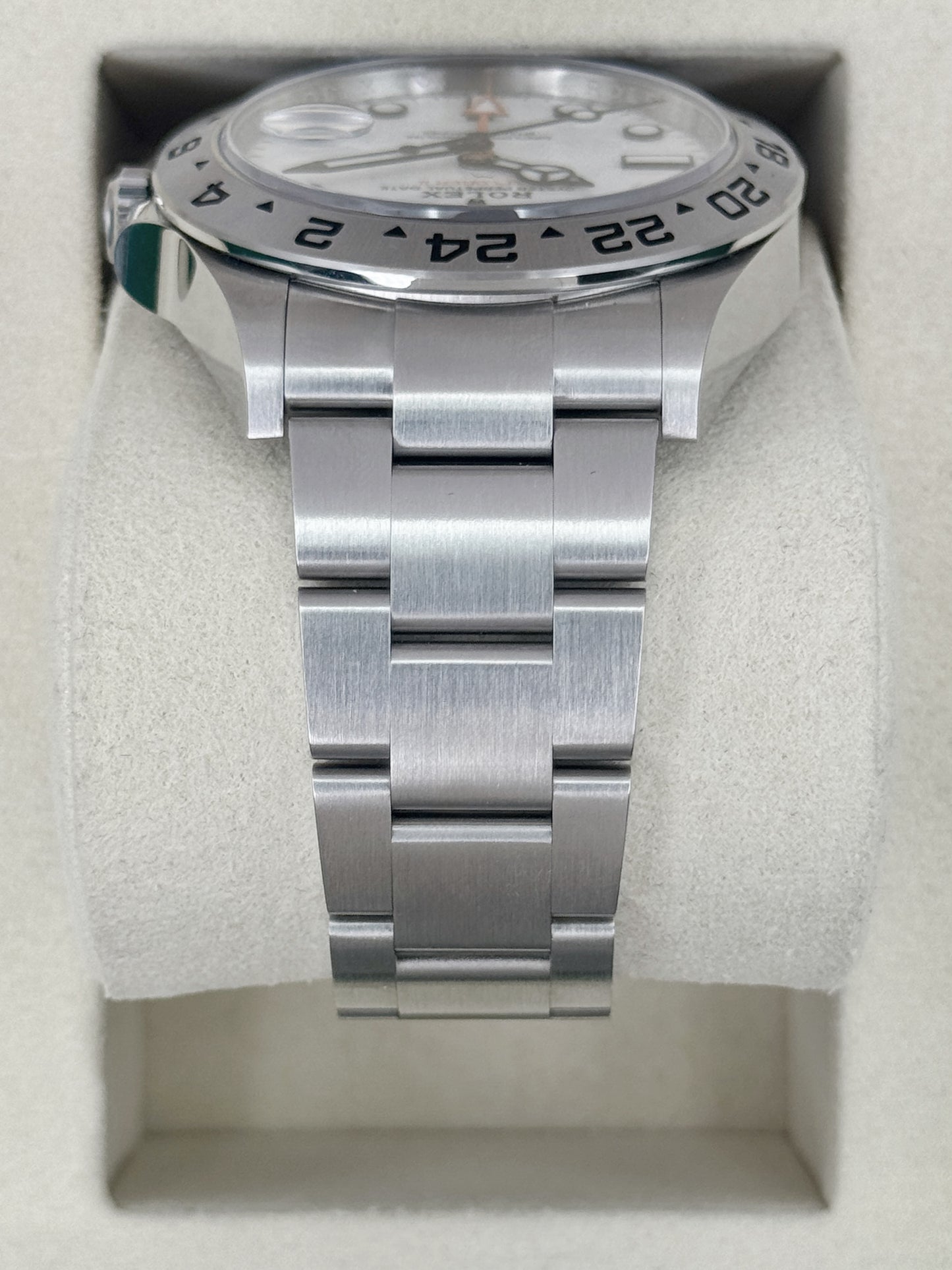 2026 Rolex Explorer II 42mm 226570 Stainless Steel Polar White Dial