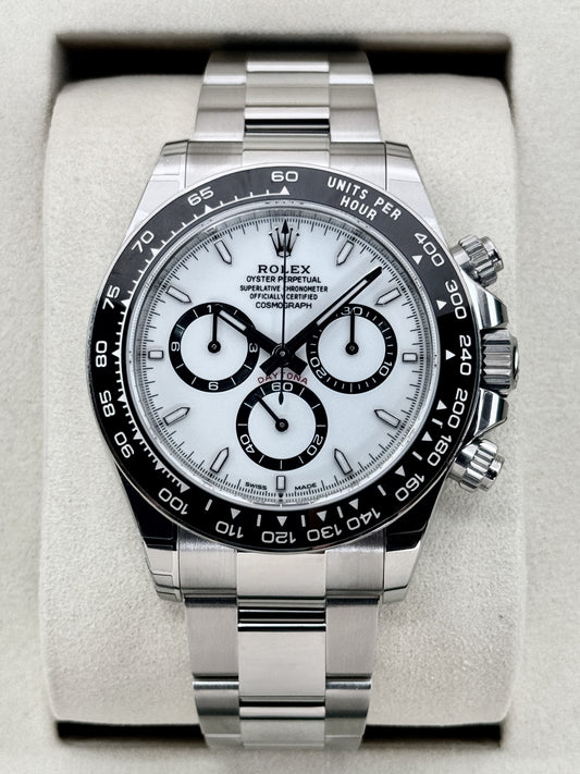 NEW 2026 Rolex Daytona 40mm 126500LN Stainless Steel Panda Dial (NEW STYLE CARD)
