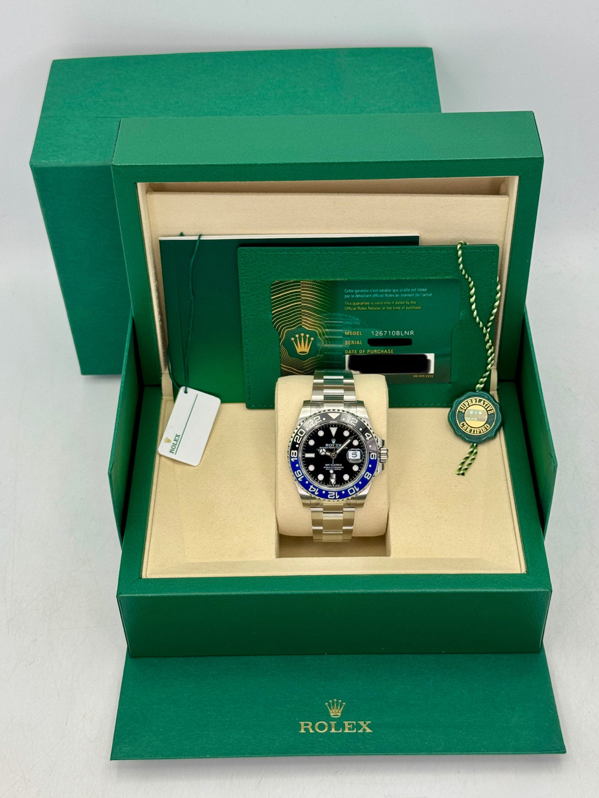 NEW 2025 Rolex GMT-Master II Batman 40mm 126710BLNR Oyster (STICKERED)