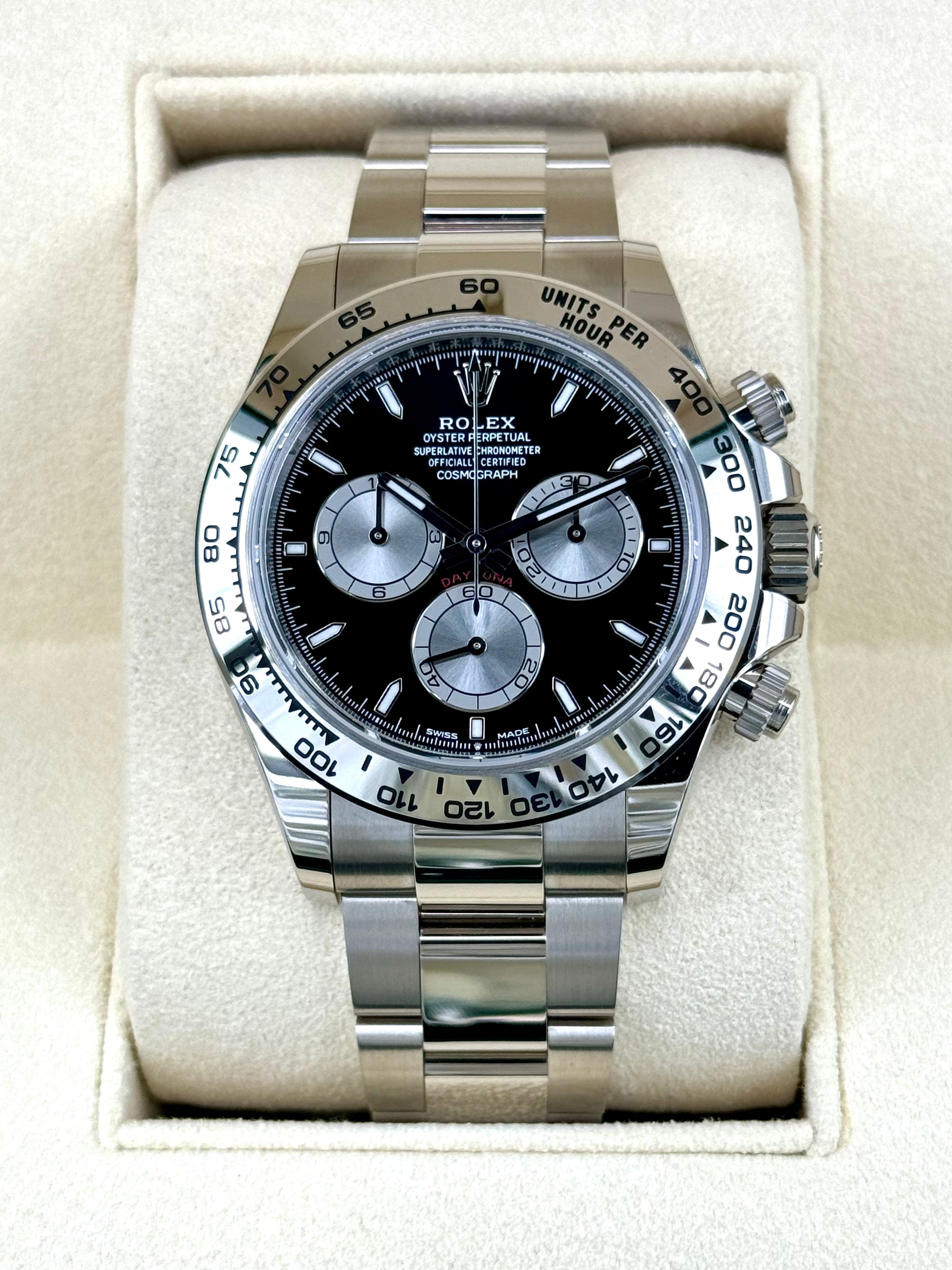 NEW 2024 Rolex Daytona 40mm 126509 White Gold Black Dial MyWatchLLC