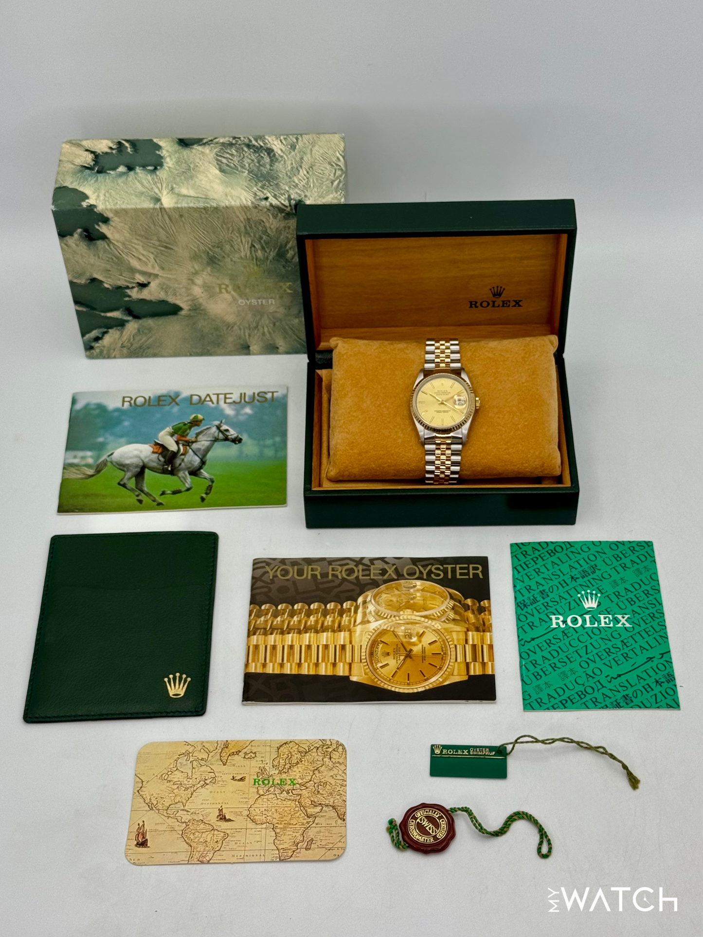 1991 Rolex Datejust 36mm 16233 Two-Tone Jubilee Champagne Dial - MyWatchLLC