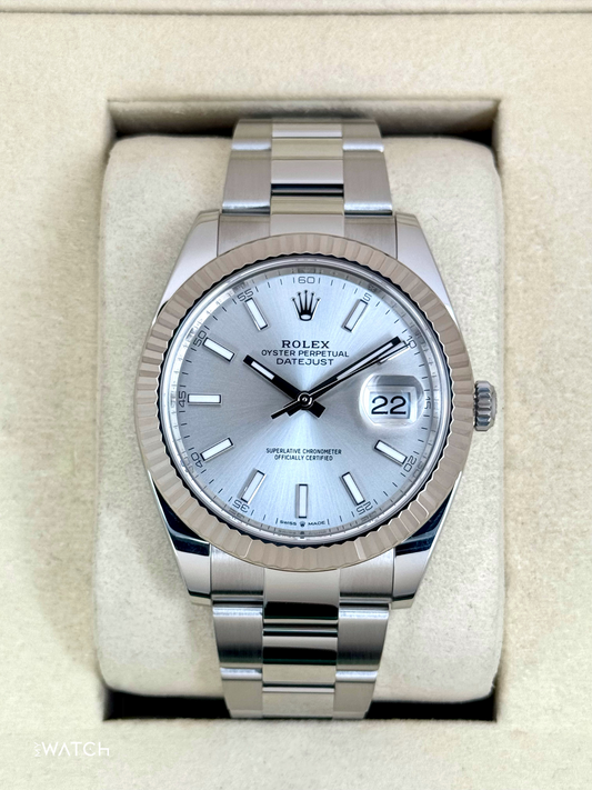 2025 Rolex Datejust 41mm 126334 Stainless Steel Oyster Silver Dial