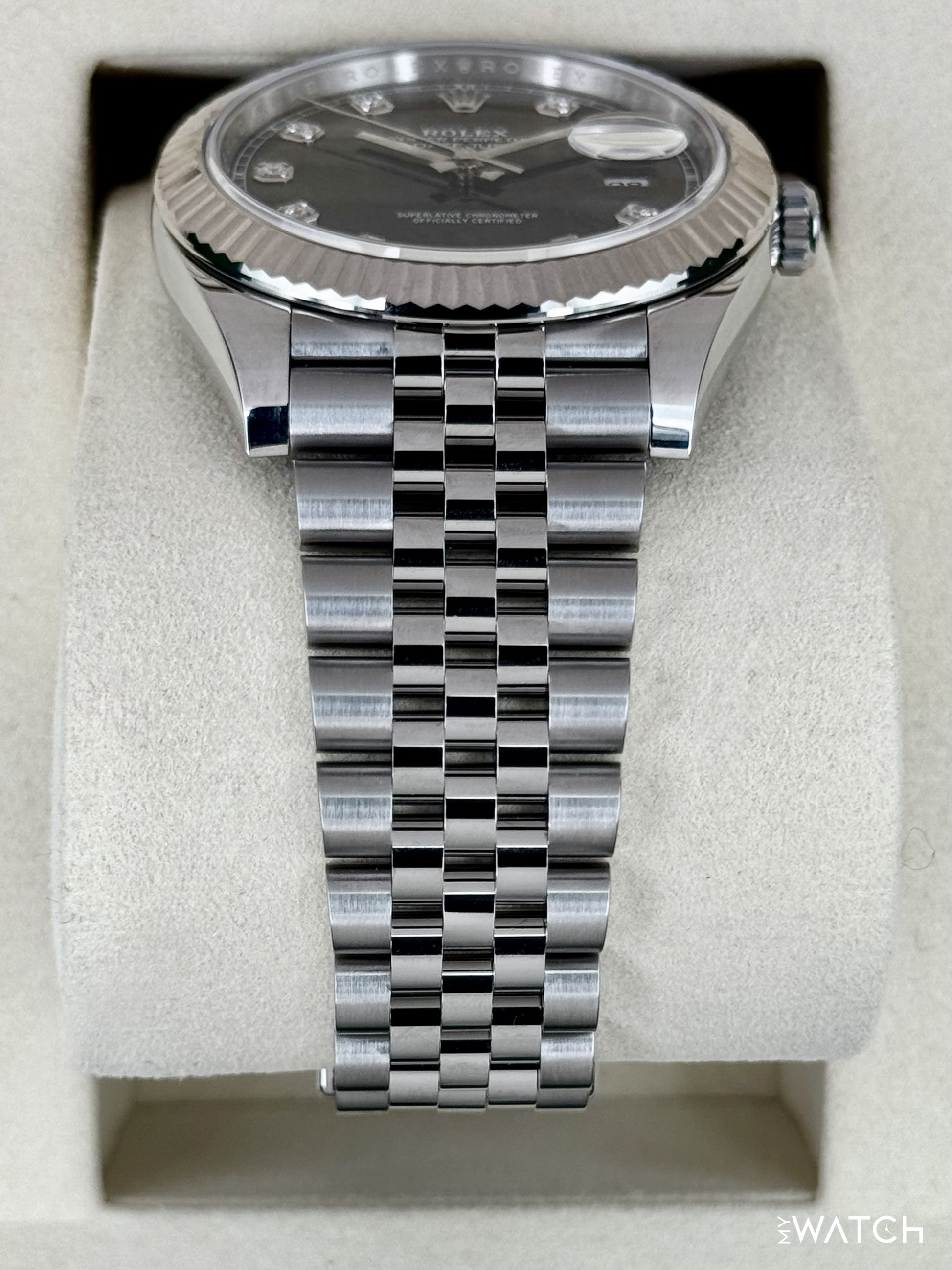 NEW 2026 Rolex Datejust 41mm 126334 Stainless Steel Jubilee Black Diamond Dial - MyWatchLLC
