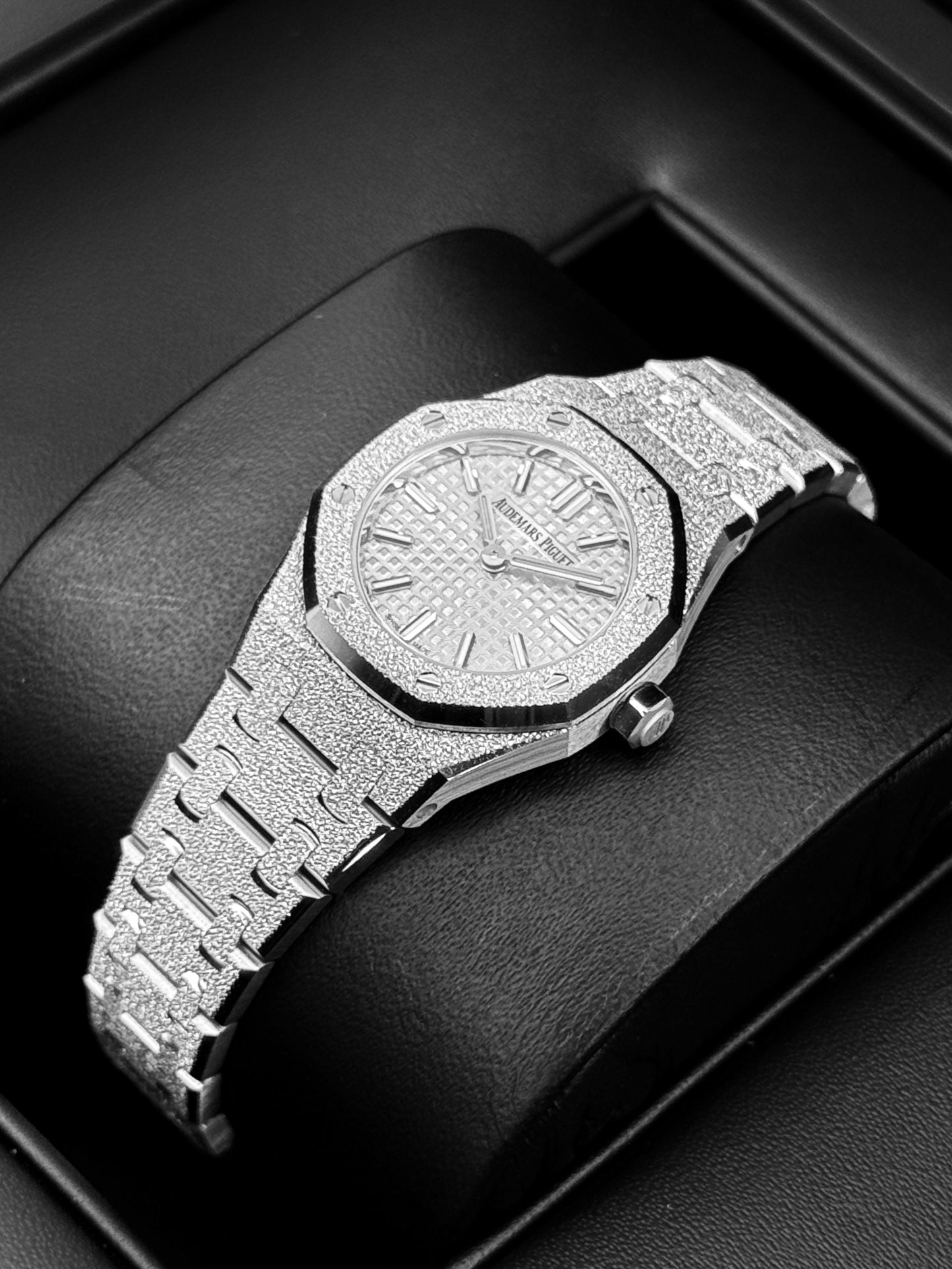 NEW 2026 Audemars Piguet Royal Oak Mini Frosted 23mm 67630BC White Gold Silver Dial