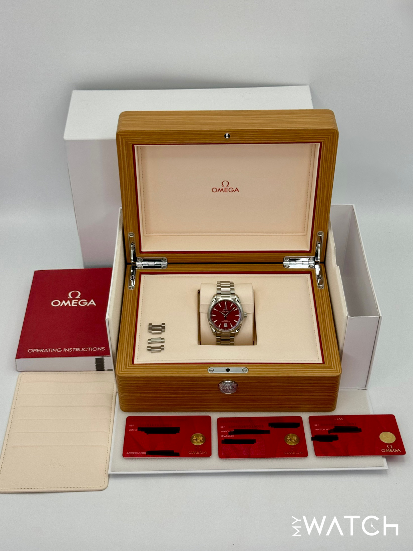 2025 Omega Seamaster Aqua Terra 38mm 220.10.38.20.13.003 Red Dial