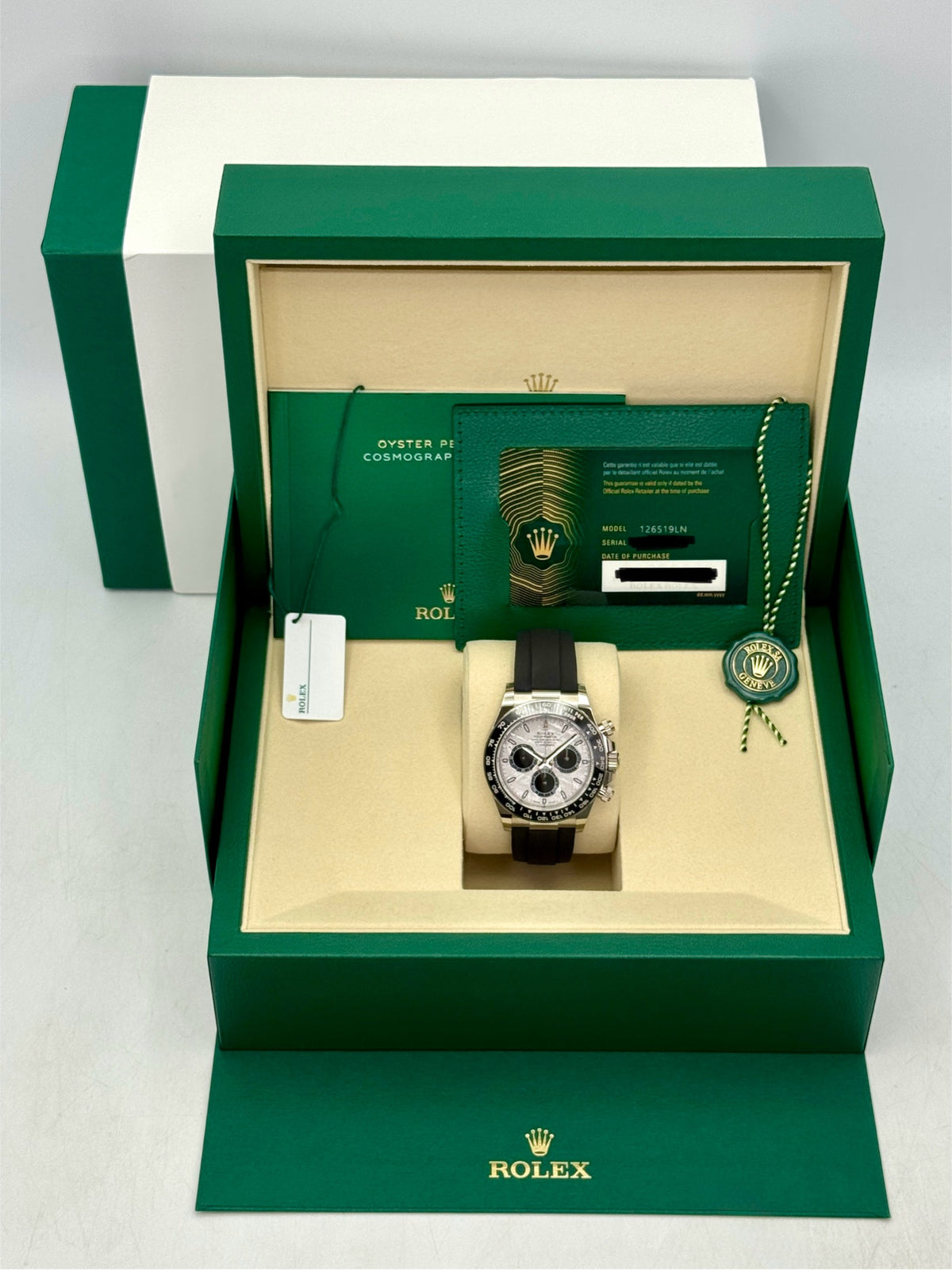 NEW 2026 Rolex Daytona 40mm 126519LN White Gold Oysterflex Meteorite Dial - MyWatchLLC