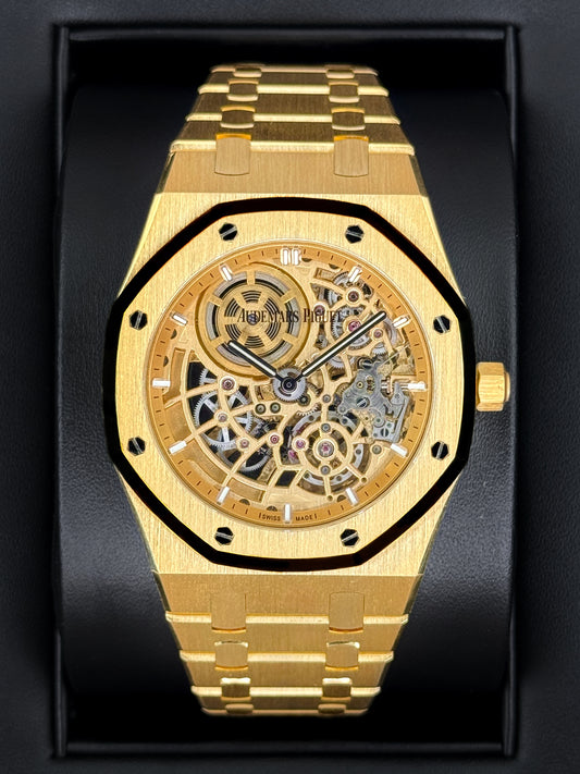 2025 Audemars Piguet Royal Oak 39mm 16204BA Jumbo Openworked Skelton