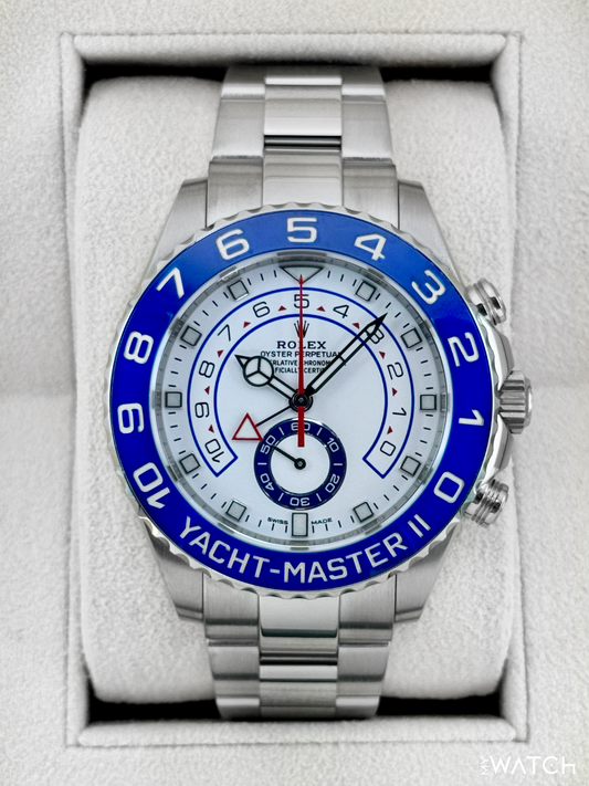 2019 Rolex Yacht-Master II 44mm 116680 Stainless Steel White Dial