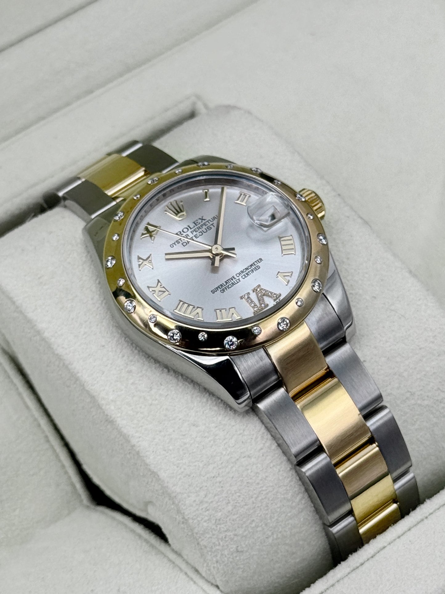 2011 Rolex Datejust 31mm 178343 Two-Tone Oyster Silver Dial