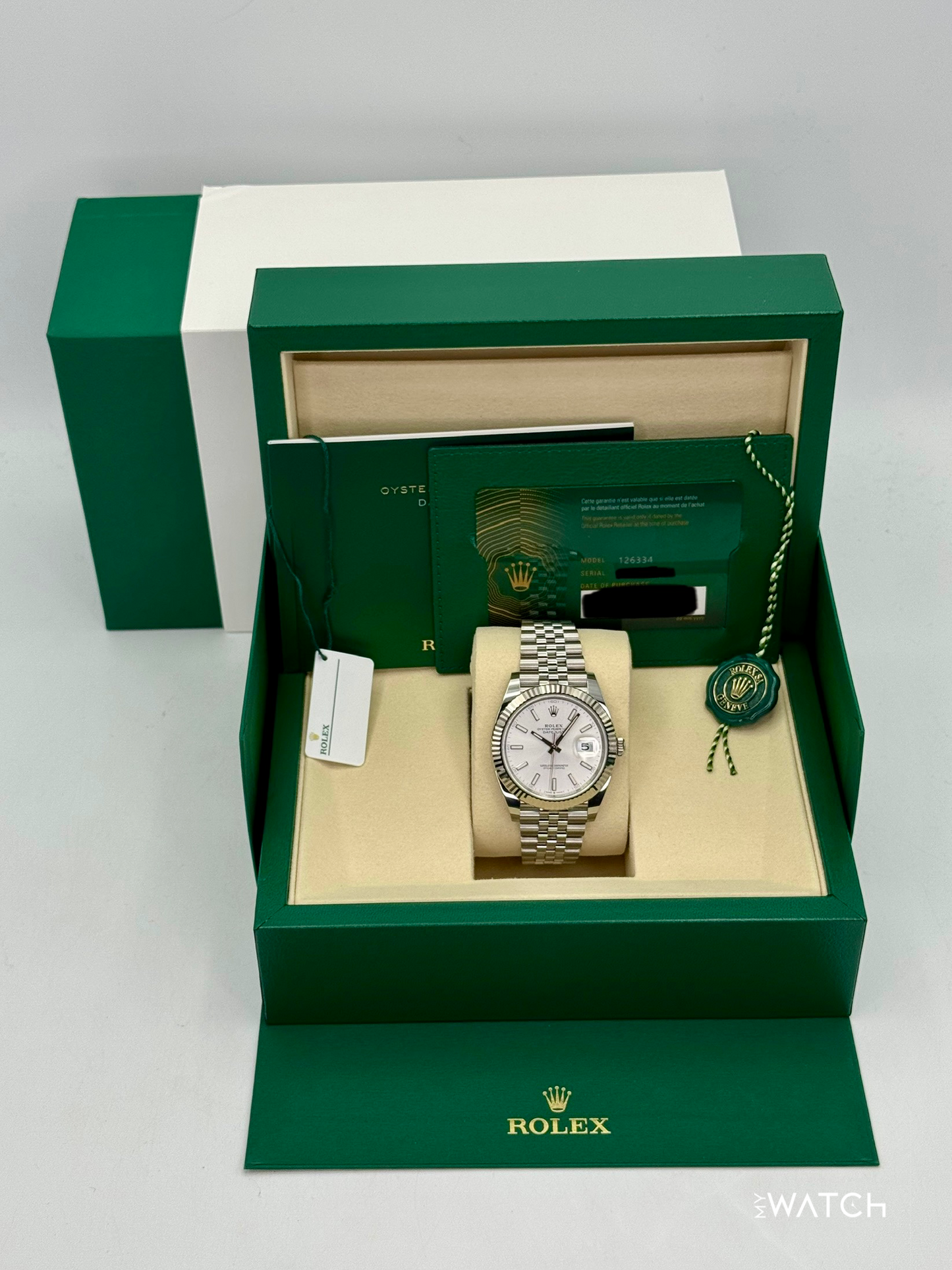 New 2025 Rolex Datejust 41mm 126334 Stainless Steel Jubilee Silver Dial - MyWatchLLC