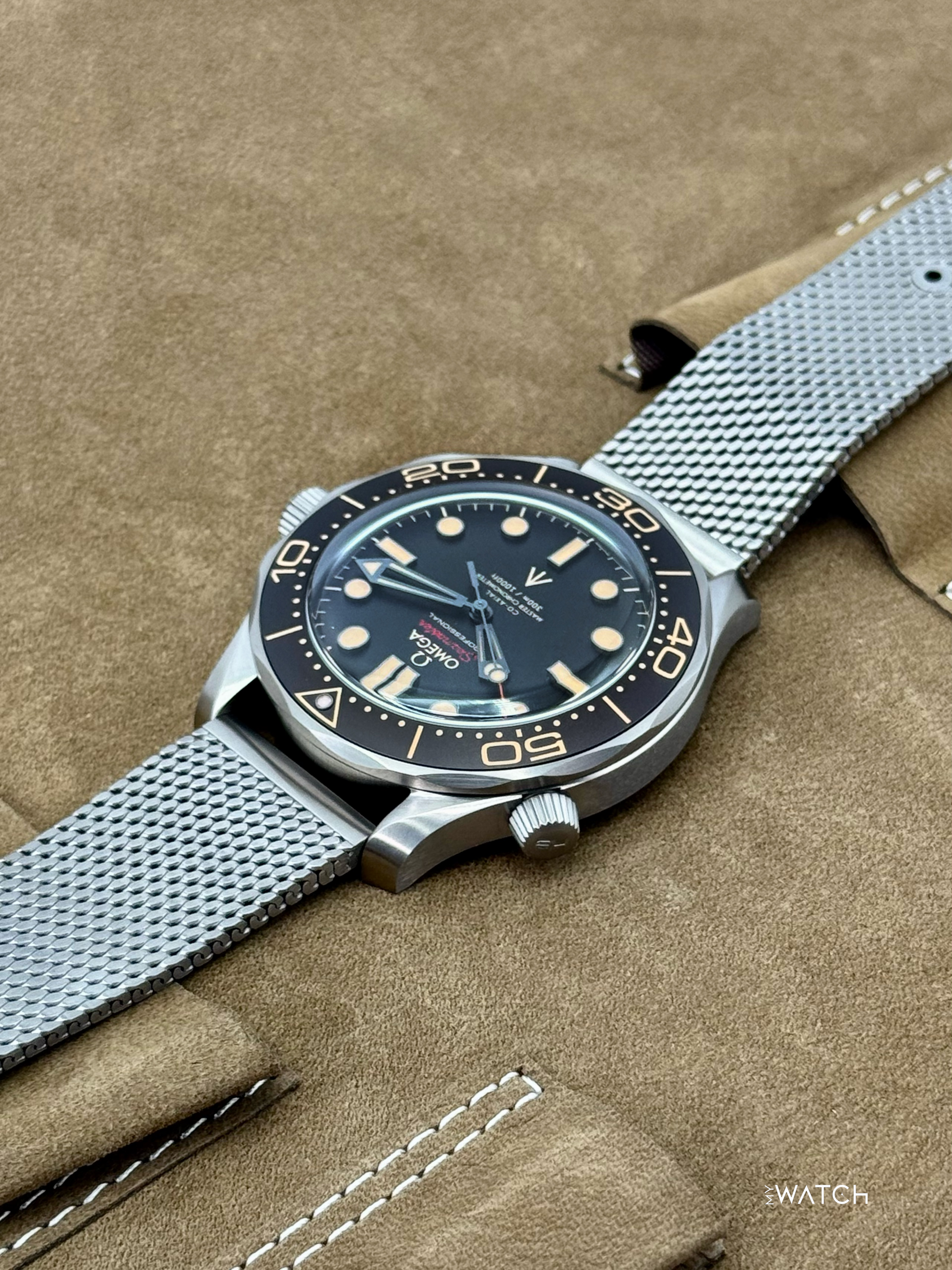 New 2025 Omega Seamaster Diver 300M 007 42mm Titanium Brown Dial - MyWatchLLC
