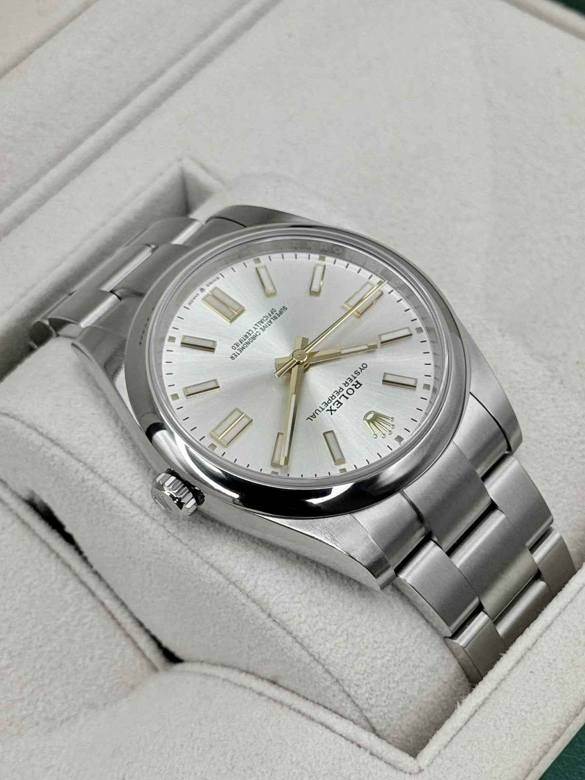2024 Rolex Oyster Perpetual 41mm 124300 Silver Dial