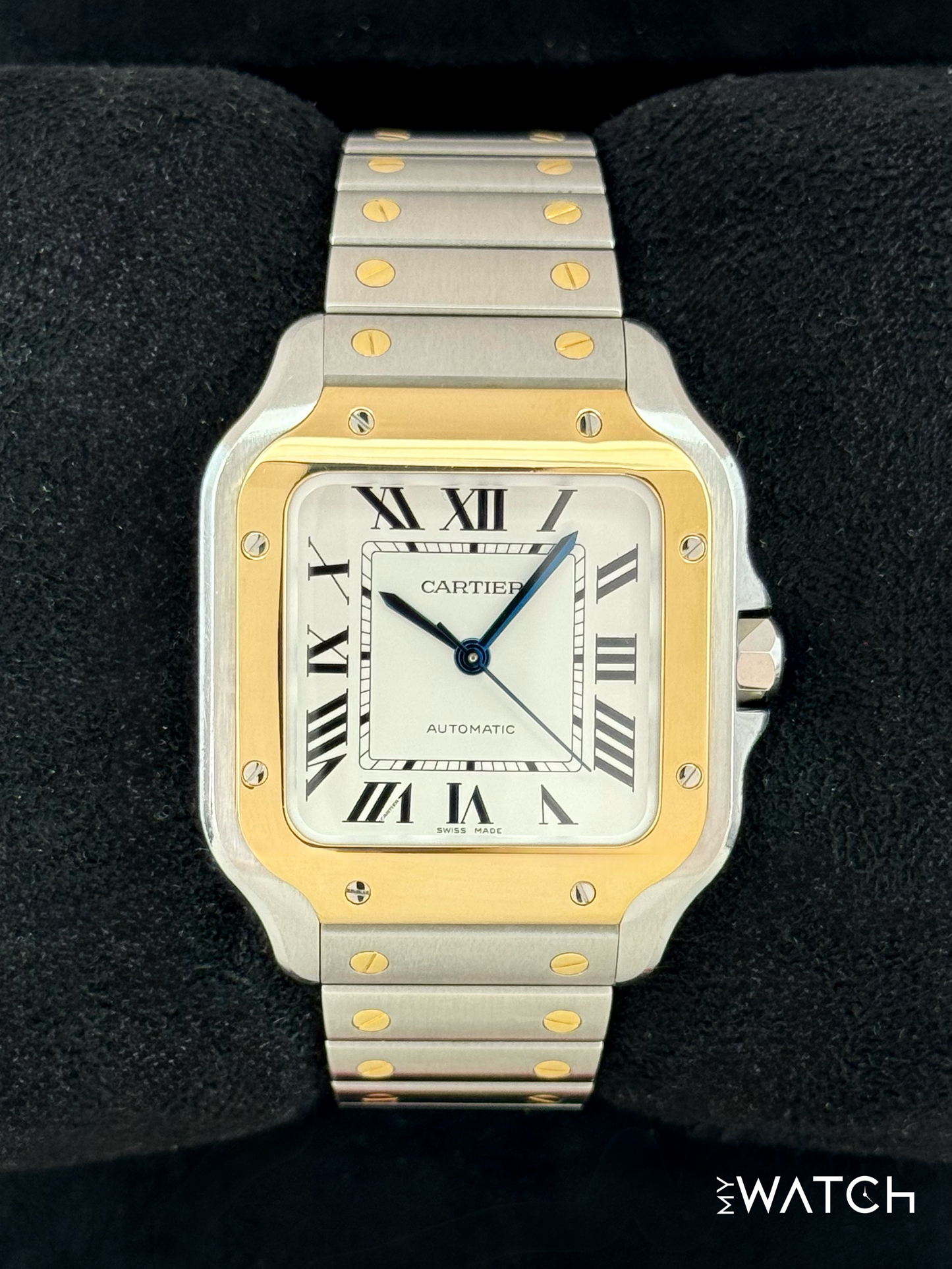 2020 Cartier Santos 35.1mm W2SA0007 Two-Tone White Dial