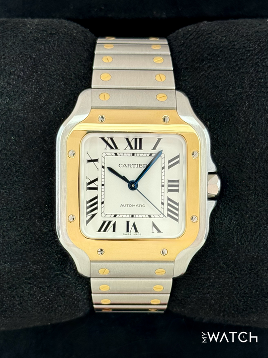 2020 Cartier Santos 35.1mm W2SA0007 Two-Tone White Dial