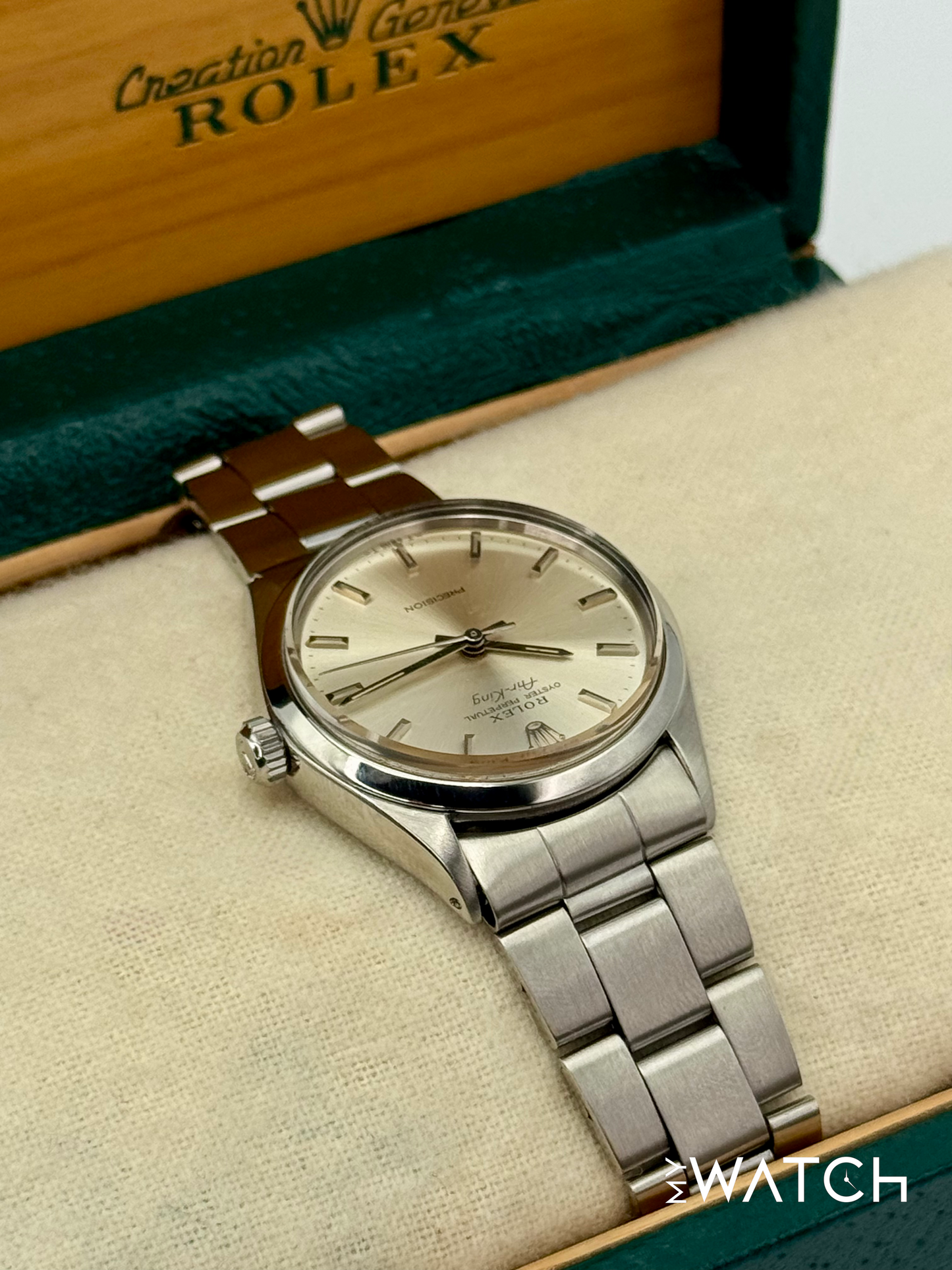 1973 Rolex Air-King 34mm 5500 Stainless Steel Oyster Silver Dial