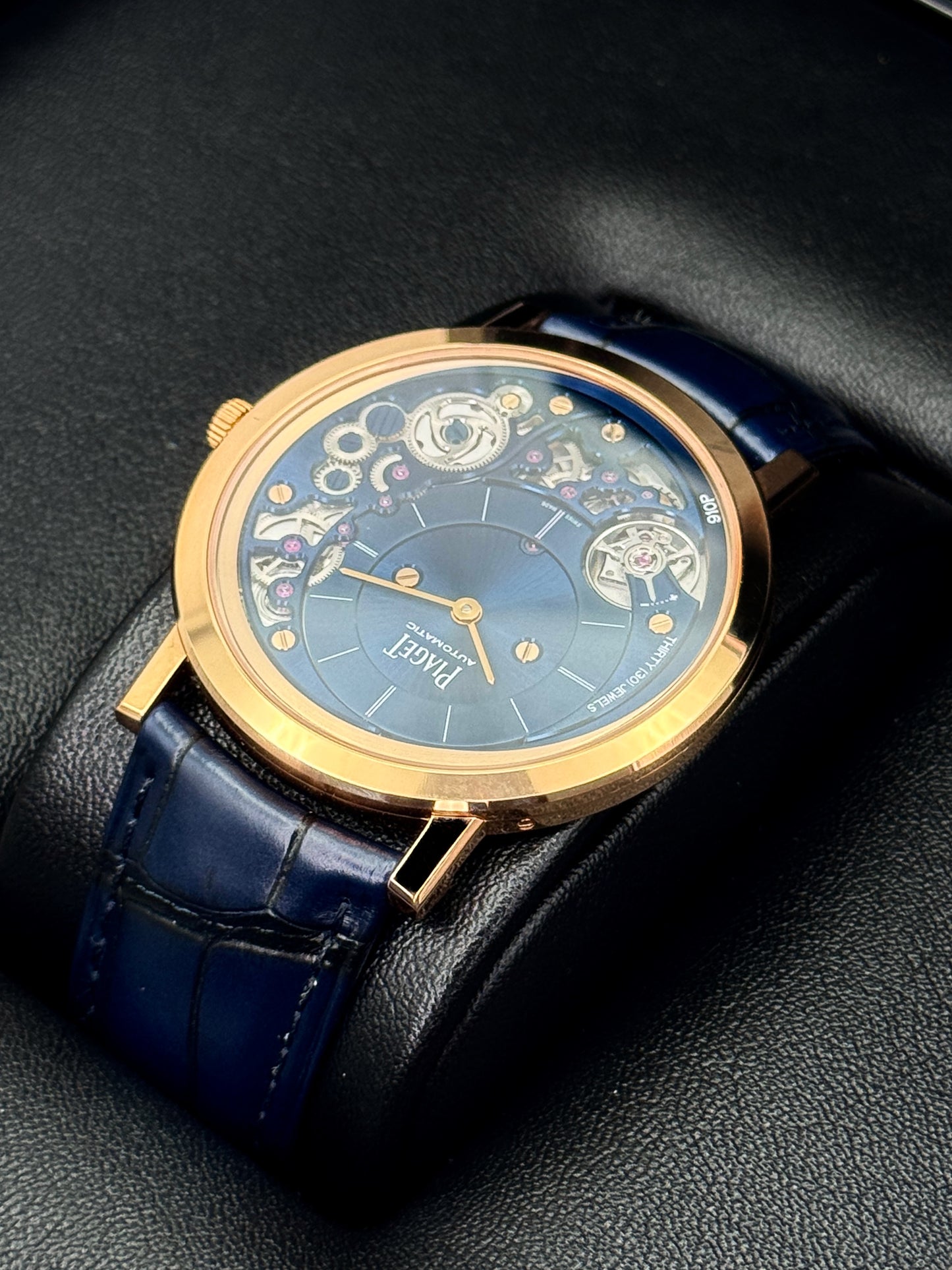 Piaget Altiplano 41mm G0A48125 Rose Gold Blue Dial