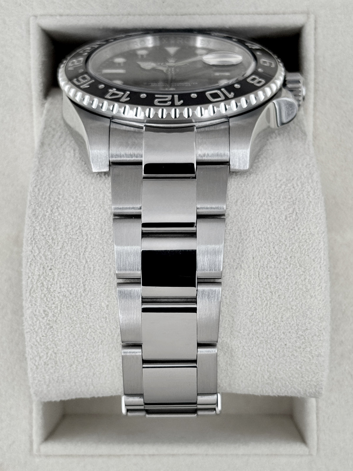 2016 est. Rolex GMT-Master II 40mm 116710LN Stainless Steel Black Dial