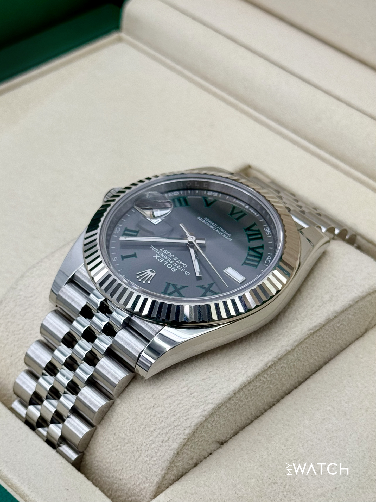 2025 Rolex Datejust 41mm 126334 Jubilee Wimbledon Dial