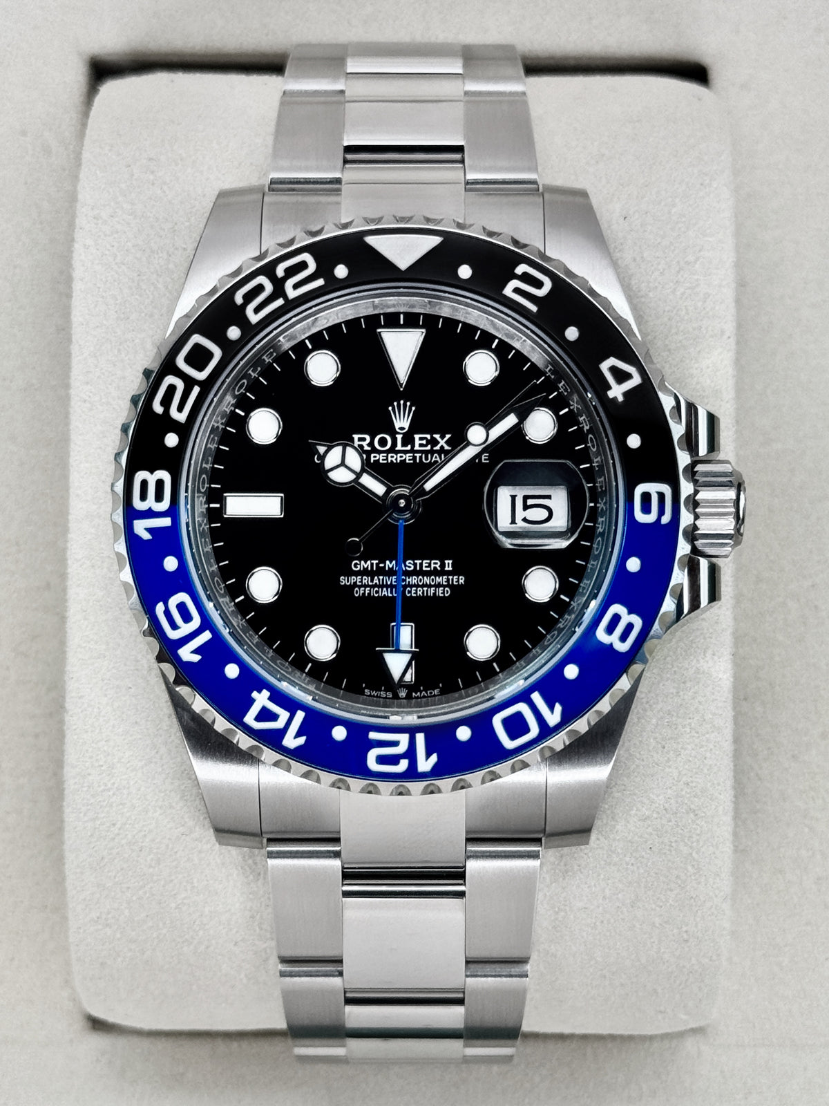 NEW 2026 Rolex GMT-Master II Batman 40mm 126710BLNR Oyster (NEW STYLE CARD)