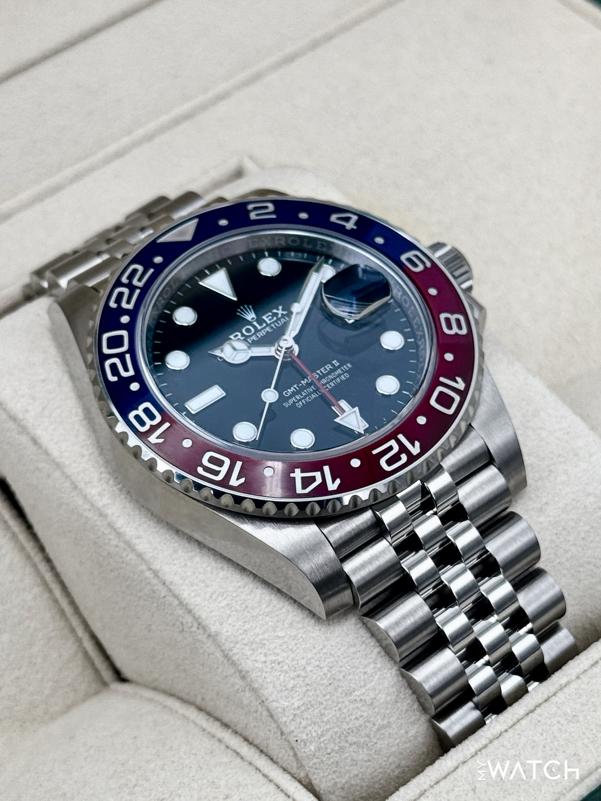 2018 Rolex GMT-Master II "Pepsi" 40mm 126710BLRO Jubilee - MyWatchLLC