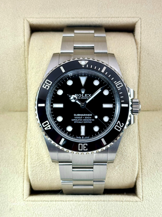 2025 Rolex Submariner 41mm 124060 Stainless Steel Black Dial